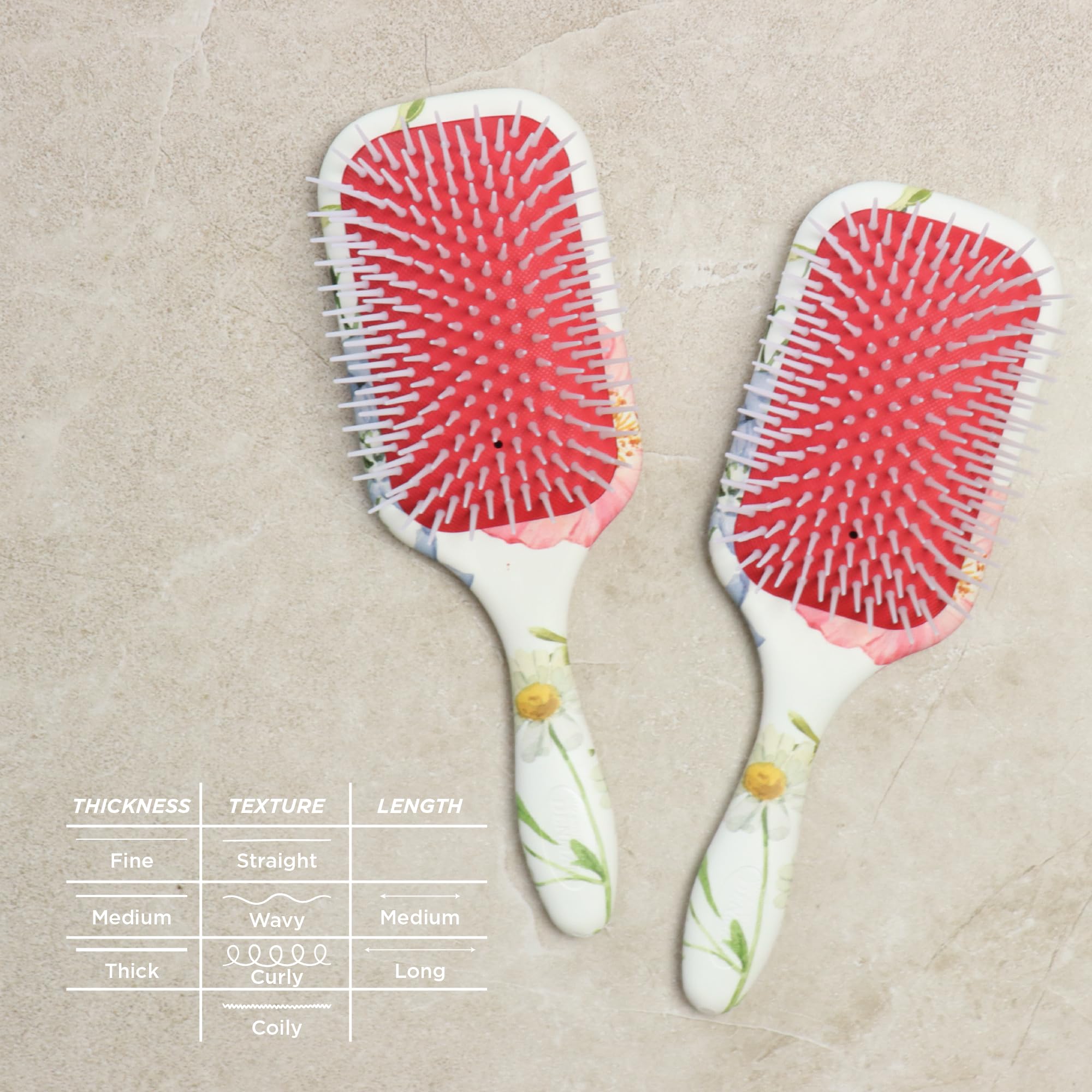 Denman Power Paddle Hair Brush for Quick and Convenient Detangling, Blow Drying and Styling - Combination of D3 Styling Pens & Paddle Brush - For Men and Women P038