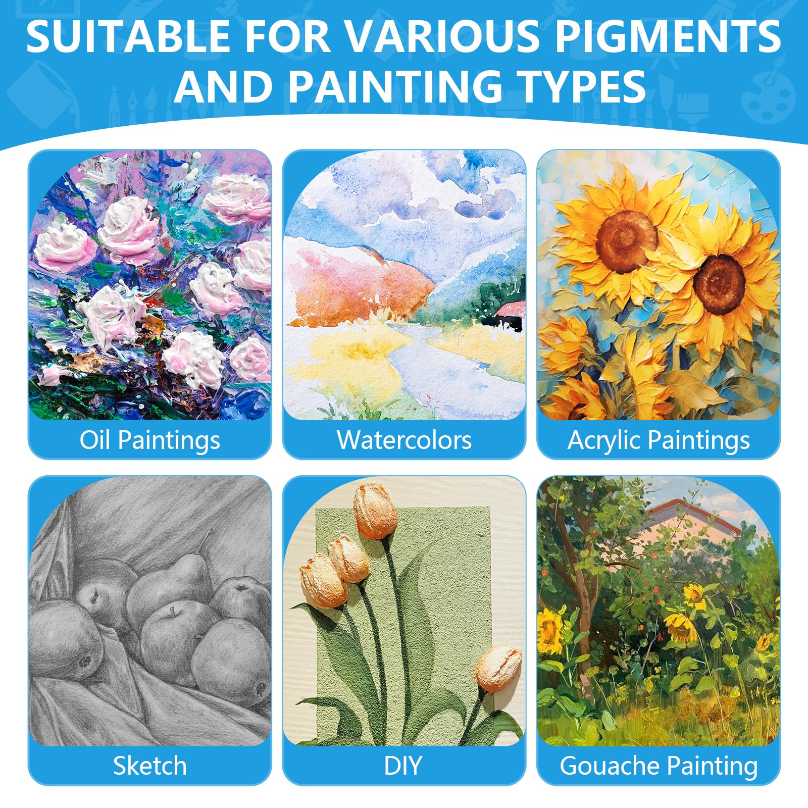 ESRICH Stretched Canvas for Painting 5x7, 48 Pack Small Canvases for Painting 5/8" Profile Primed Acid-Free Blank Painting Canvas for Kids & Artists for Decorations, Painting Parties.