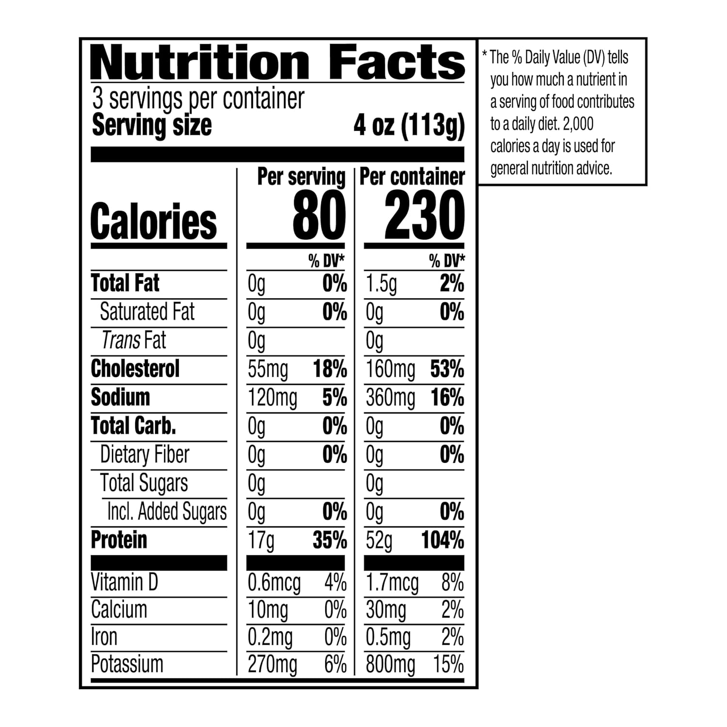 Amazon Grocery, Wild Caught Pacific Cod Skinless Fillet Portions, 12 Oz