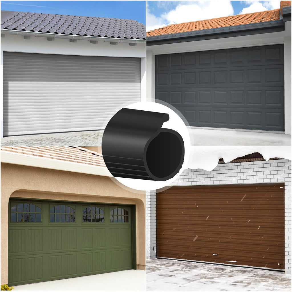 ToLanbbt 8.2FT Garage Door Seals Bottom Rubber 0.19" P Bulb Bottom Weather Seal, Weatherproof Replacement Weather Stripping Compatible with Overhead Door (8.2 FT, Gray)