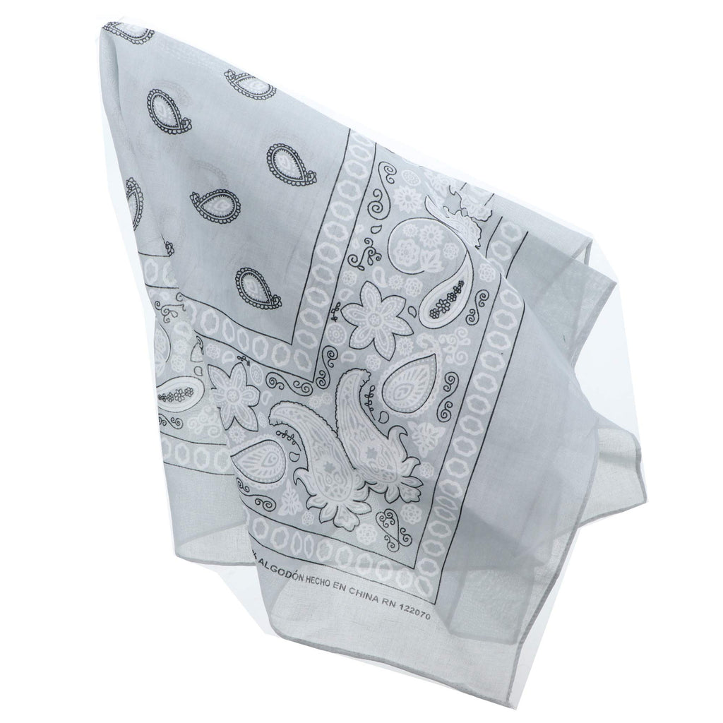 Motique Accessories Extra Large Paisley Bandana 27x27 Inch