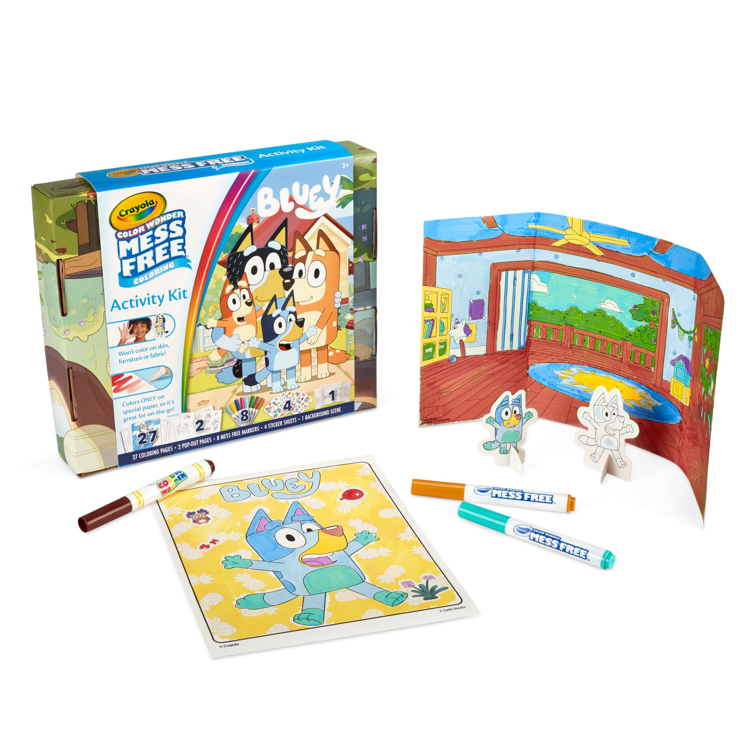 Crayola Color Wonder Gabby's Dollhouse Activity Kit, Mess Free Coloring Set for Toddlers, Travel Activities & Toys, Gifts for Girls & Boys