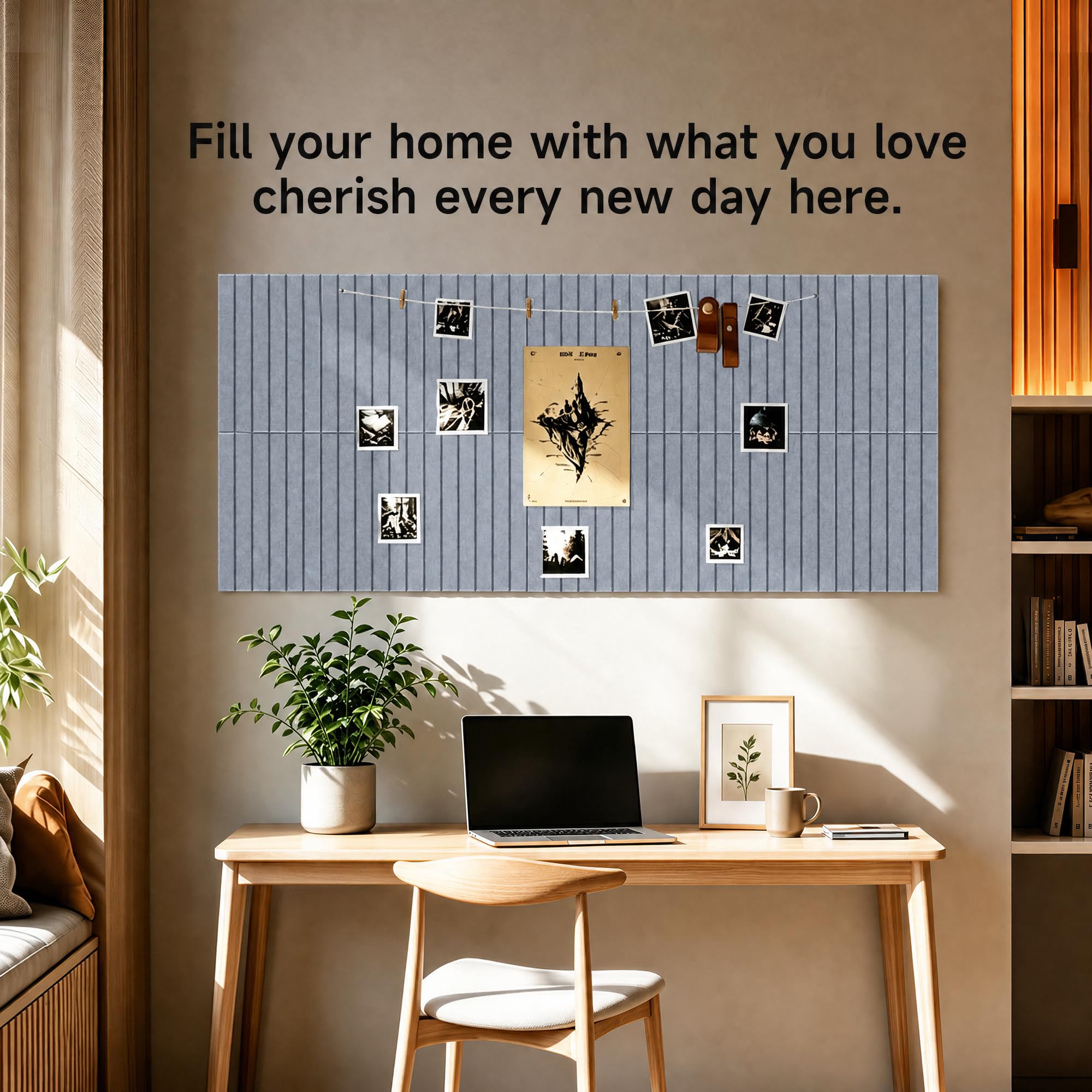 Art Acoustic Panels for Wall,5 Pack Sound Absorbing Panels,47.2” x 23.6” Soundproof Wall Panels,High-Density Acoustic Wall Panels,Decorative Sound Panels with Wood-Look