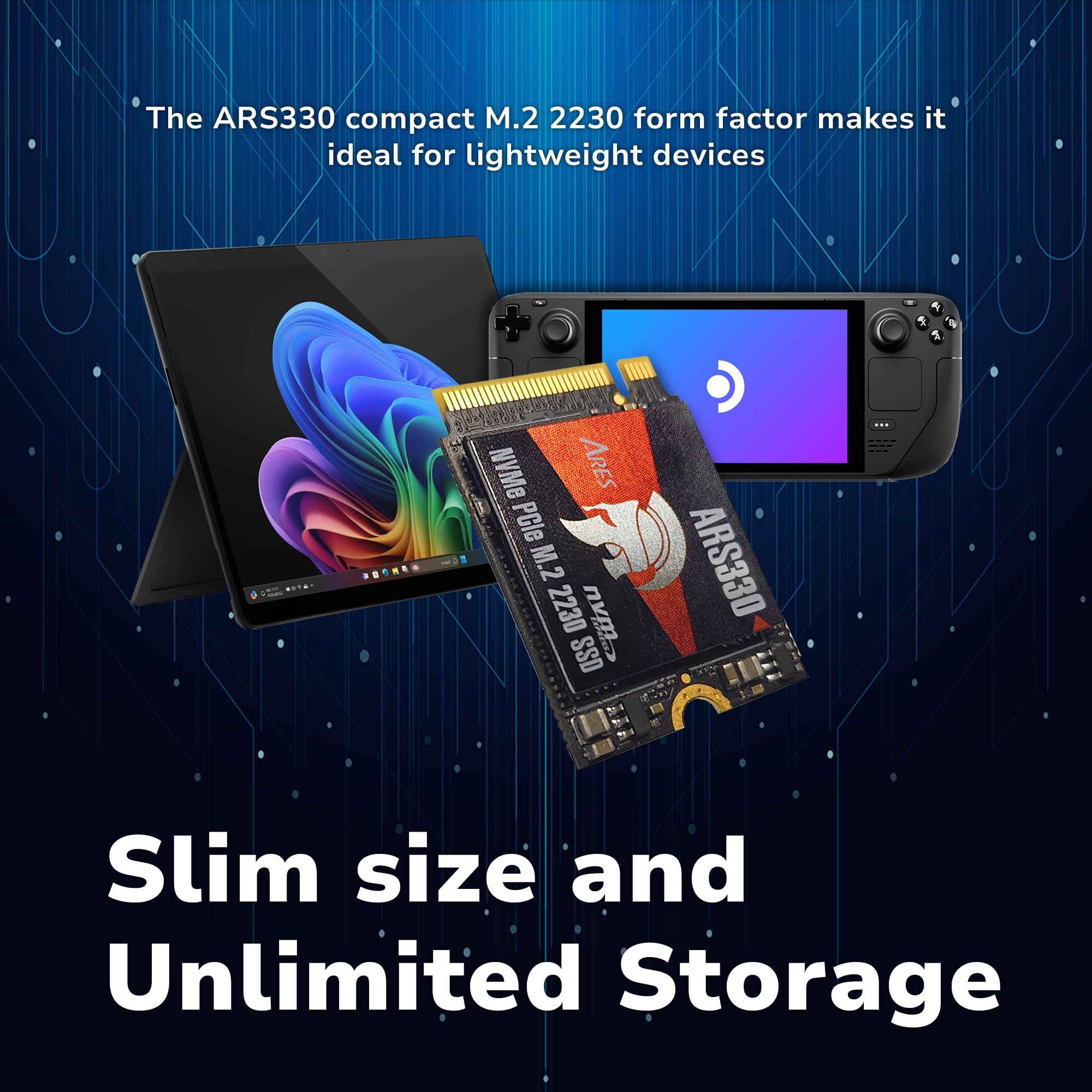 DATO M.2 2230 SSD PCIe 512GB Gen 3x4 NVMe with Aluminium heatsink, Internal Solid State Drive M Key for Business Students Gamers Creator, up to 2500/1700 MB/s - ARS330