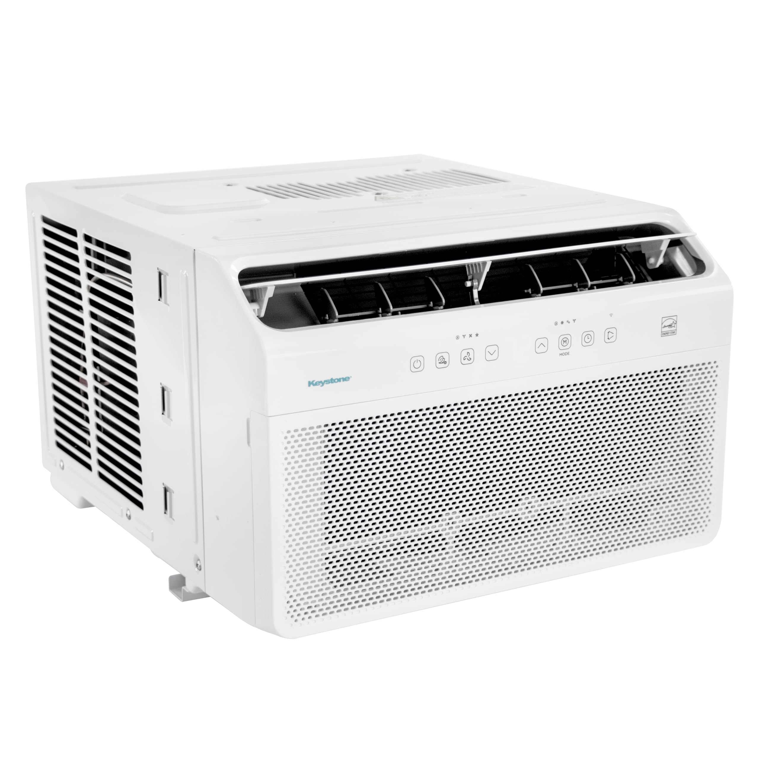 Keystone Energy Star 8,000 BTU Window Mounted Inverter Air Conditioner with Quiet, High Efficiency Operation and Remote, Window AC Unit for Apartment, Living Room, Medium Rooms up to 350-Sq.Ft.