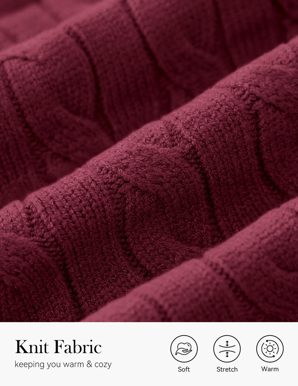 PRETTYGARDEN Spring Cable Knit Oversized Sweaters for Women 2026 Polo V Neck Long Sleeve Casual Chunky Sweater Pullover Tops
