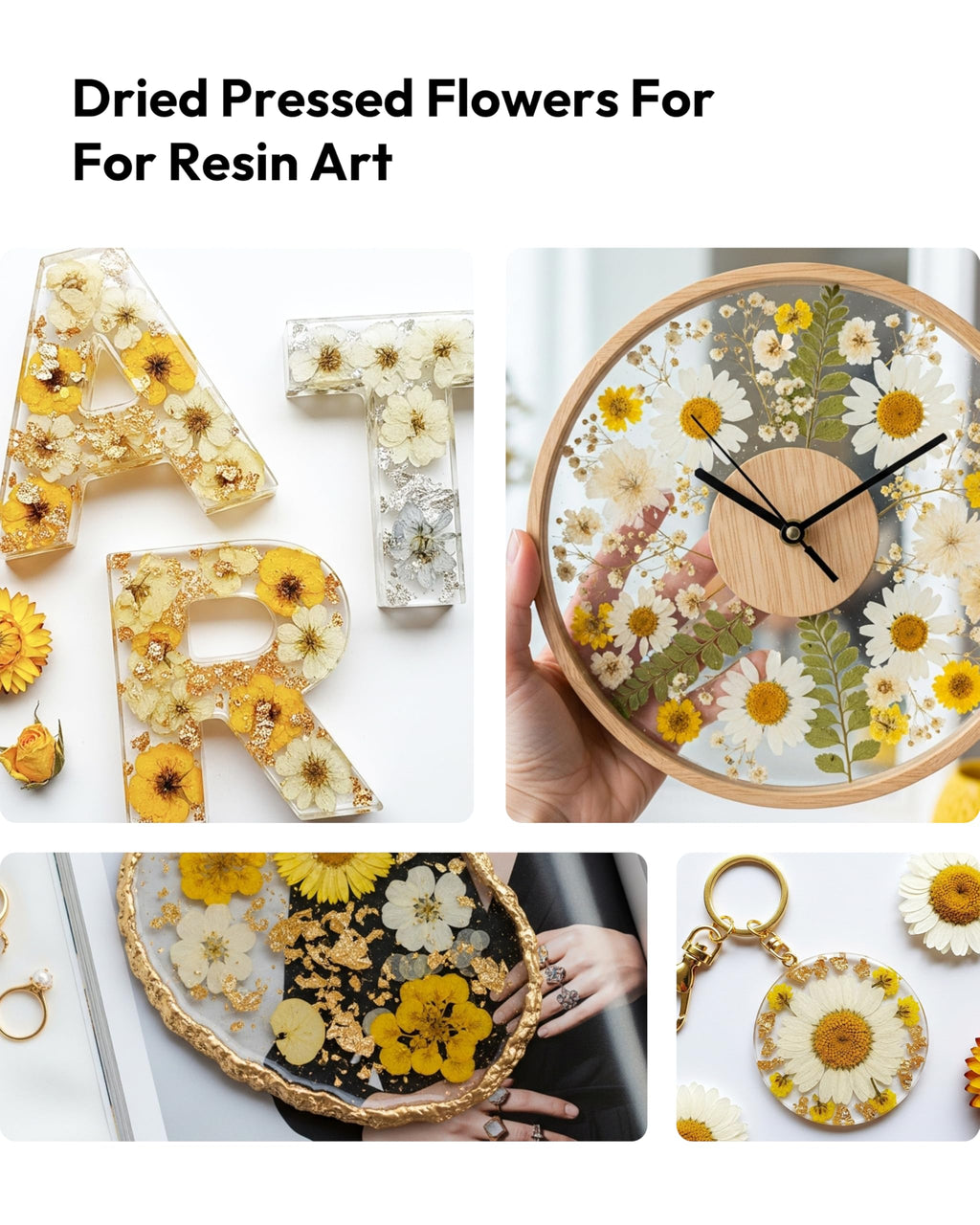 Dried Flowers, Resiners 58Pcs Pressed Flowers for Craft Pink Real Natural Dried Flowers Dry Leaves Kit for DIY Making Crafts Resin Soap Candle Scrapbook Supplies Card Making Jewelry