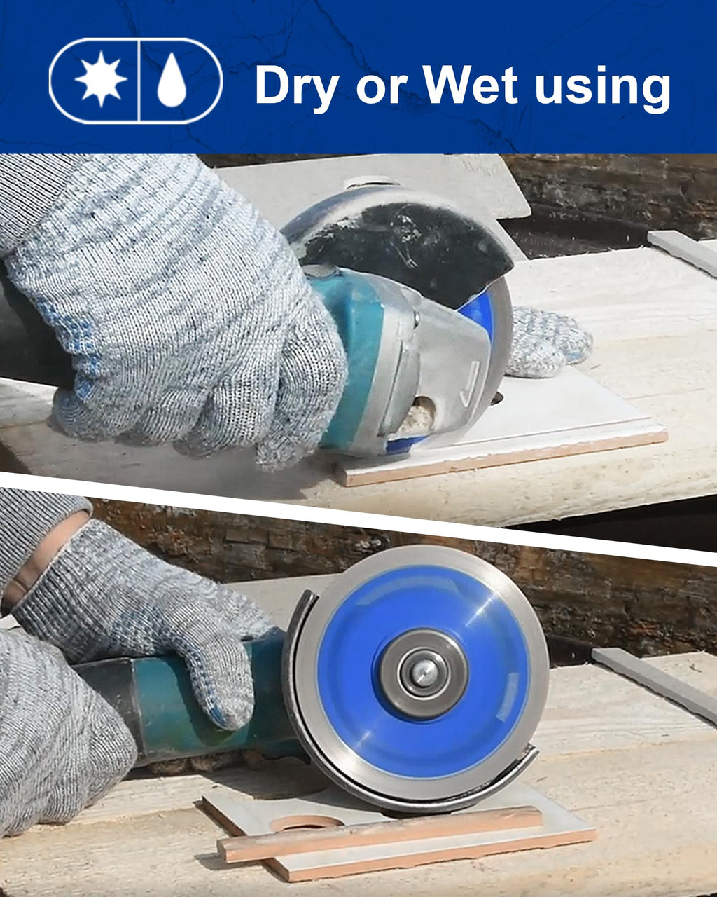 SHDIATOOL 3-3/8 Inch Diamond Saw Blade Cutting Porcelain Tile Ceramic Granite Marble Brick