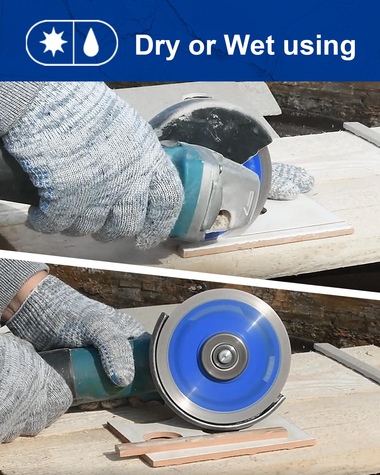 SHDIATOOL 3-3/8 Inch Diamond Saw Blade Cutting Porcelain Tile Ceramic Granite Marble Brick