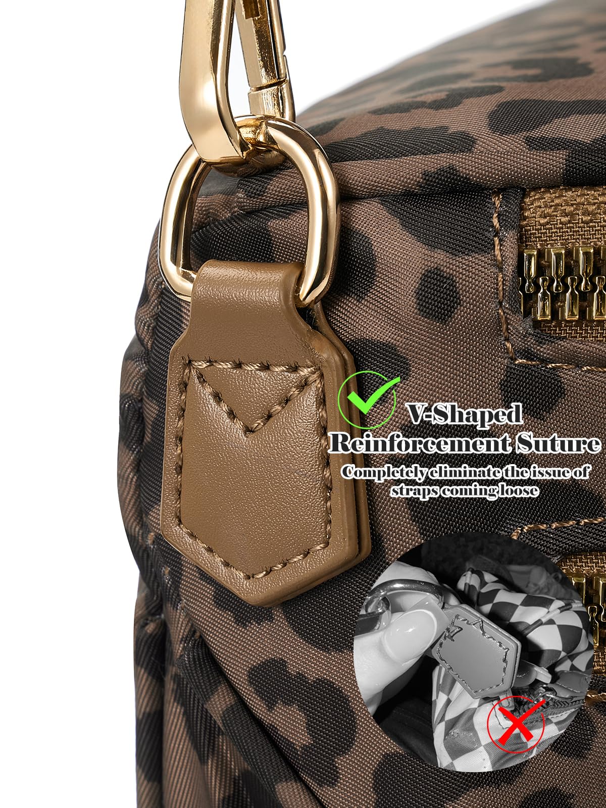 Pure Colour Crossbody Bag Bum Bag for Women,Spacious Purse Fanny Packs Belt Bag,Oversized Bum Bag (Bean Green Leopard Print Bum Bag)