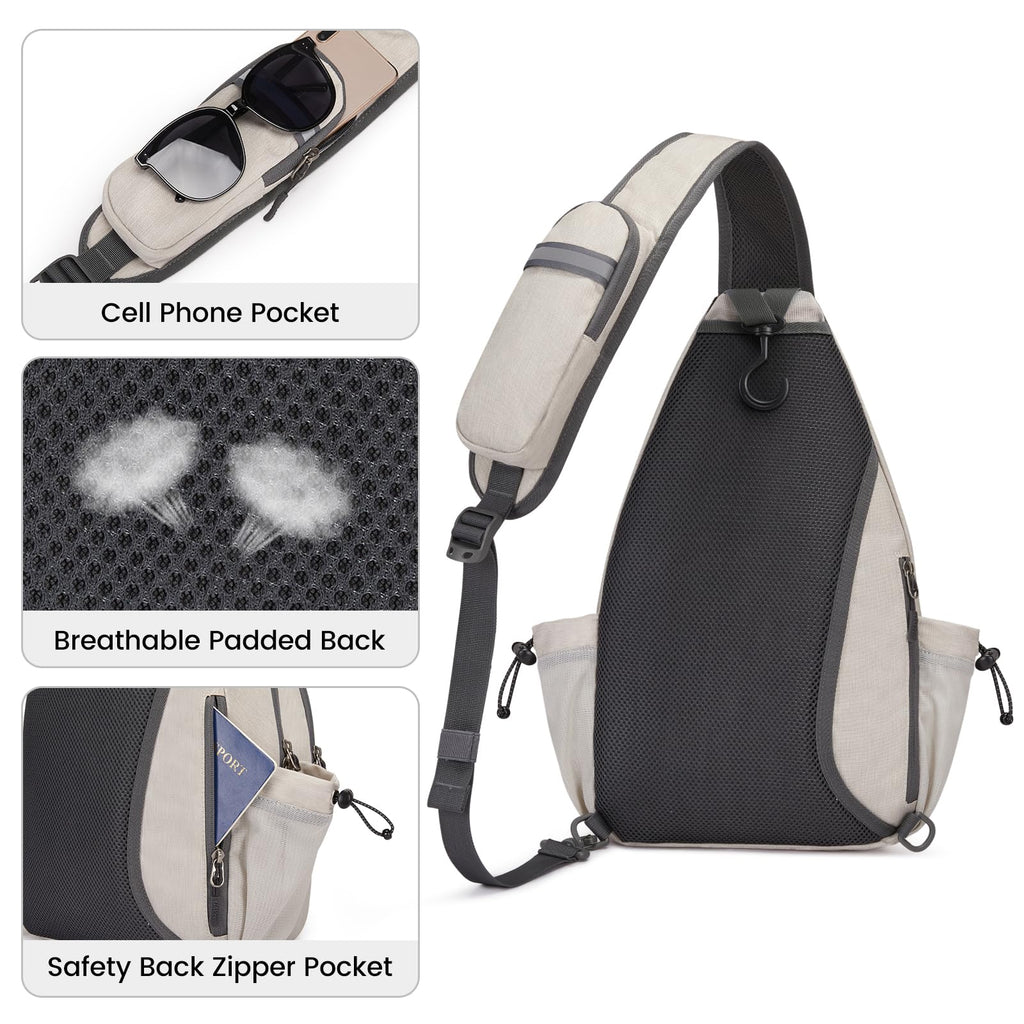 G4Free Pickleball Bag, Crossbody Sling Bag for Men Women, Pickleball Backpack, Pickle Ball Paddle Bag Gifts for Sports