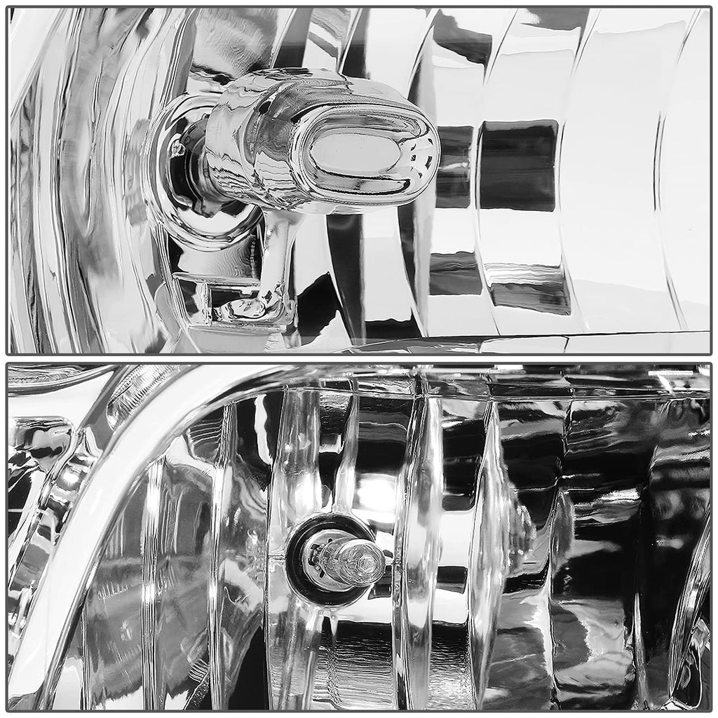 DNA Motoring HL-OH-DR09QUA-BK-CL1 Black Housing Headlights Replacement Compatible with 10-18 Ram 1500-5500, Fit Dual or Quad Headlight Models