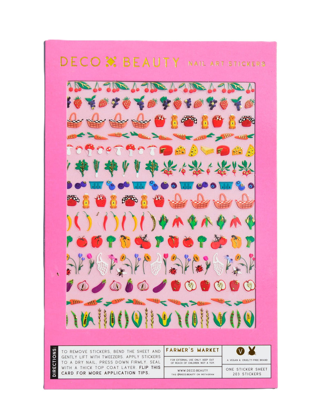 Deco Beauty 90s Baby - Super Thin & Easy-to-Apply Nail Art with The Cutest Designs - Durable & Long-Lasting Nail Art Stickers and Decals for Women, for DIY at-Home Manicures & Salon-Quality Nails