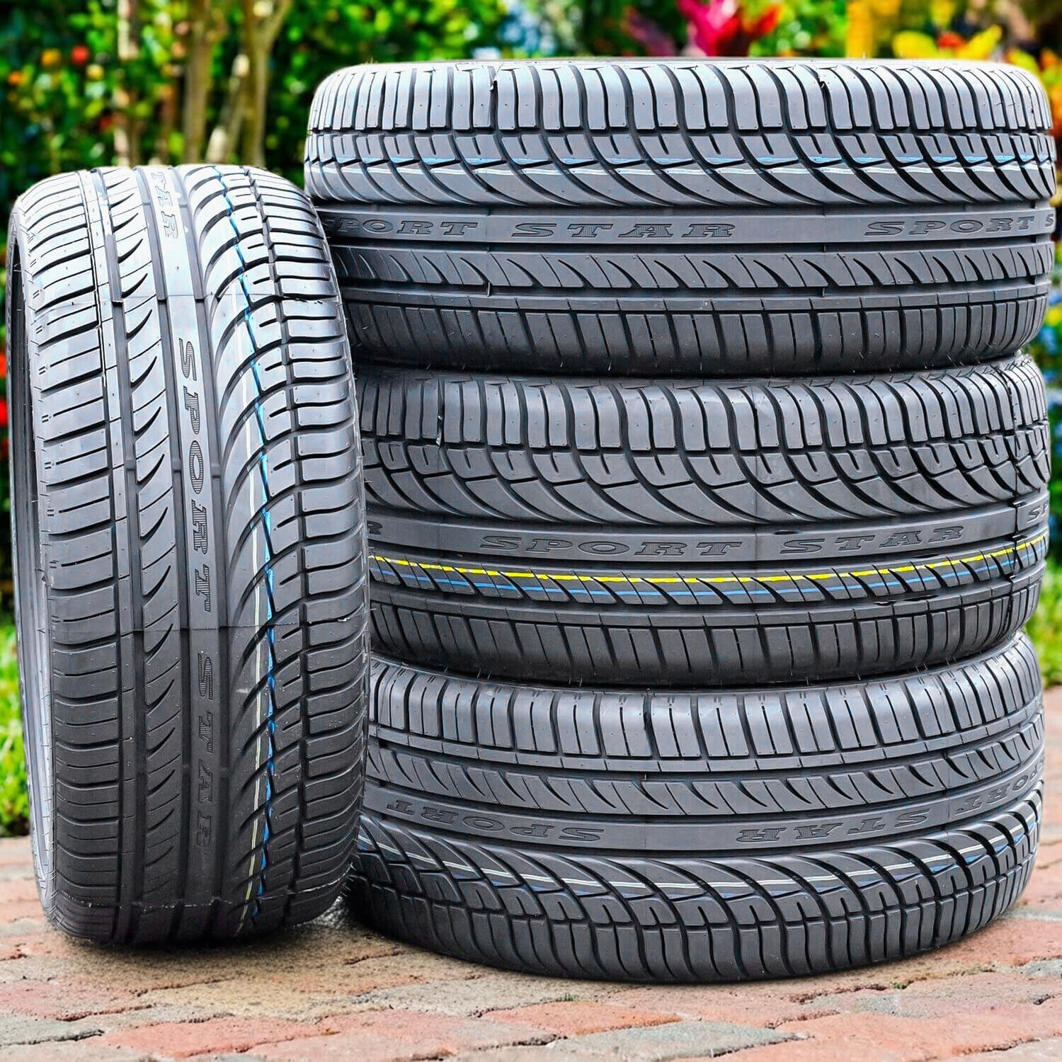 Set of 2 (TWO) Fullway HP108 All-Season Passenger Car High Performance Radial Tires-245/35R20 245/35ZR20 245/35/20 245/35-20 95W Load Range XL 4-Ply BSW Black Side Wall UTQG 380AA