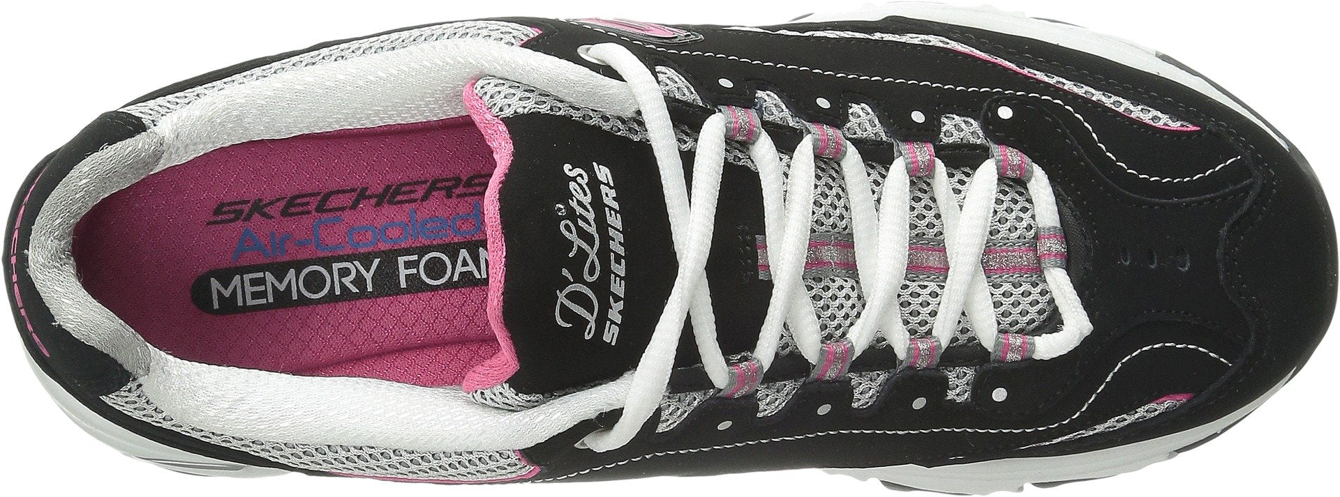 Skechers Women's D'lites Life Saver Memory Foam Lace-up Sneakers