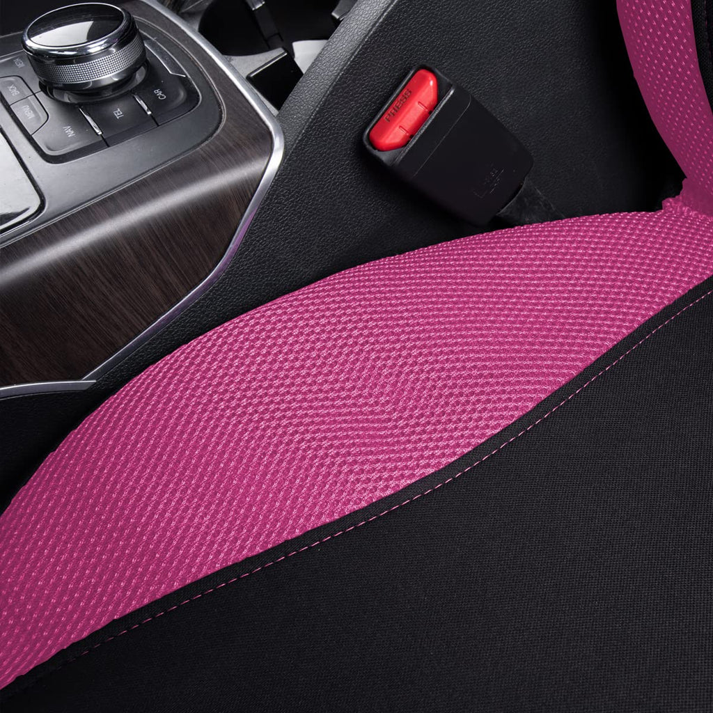 Flying Banner Butterfly car seat Covers ful Set Fashion Universal Lady Woman Female Rear Bench Split Colorized (2 Fronts, Mint Blue)