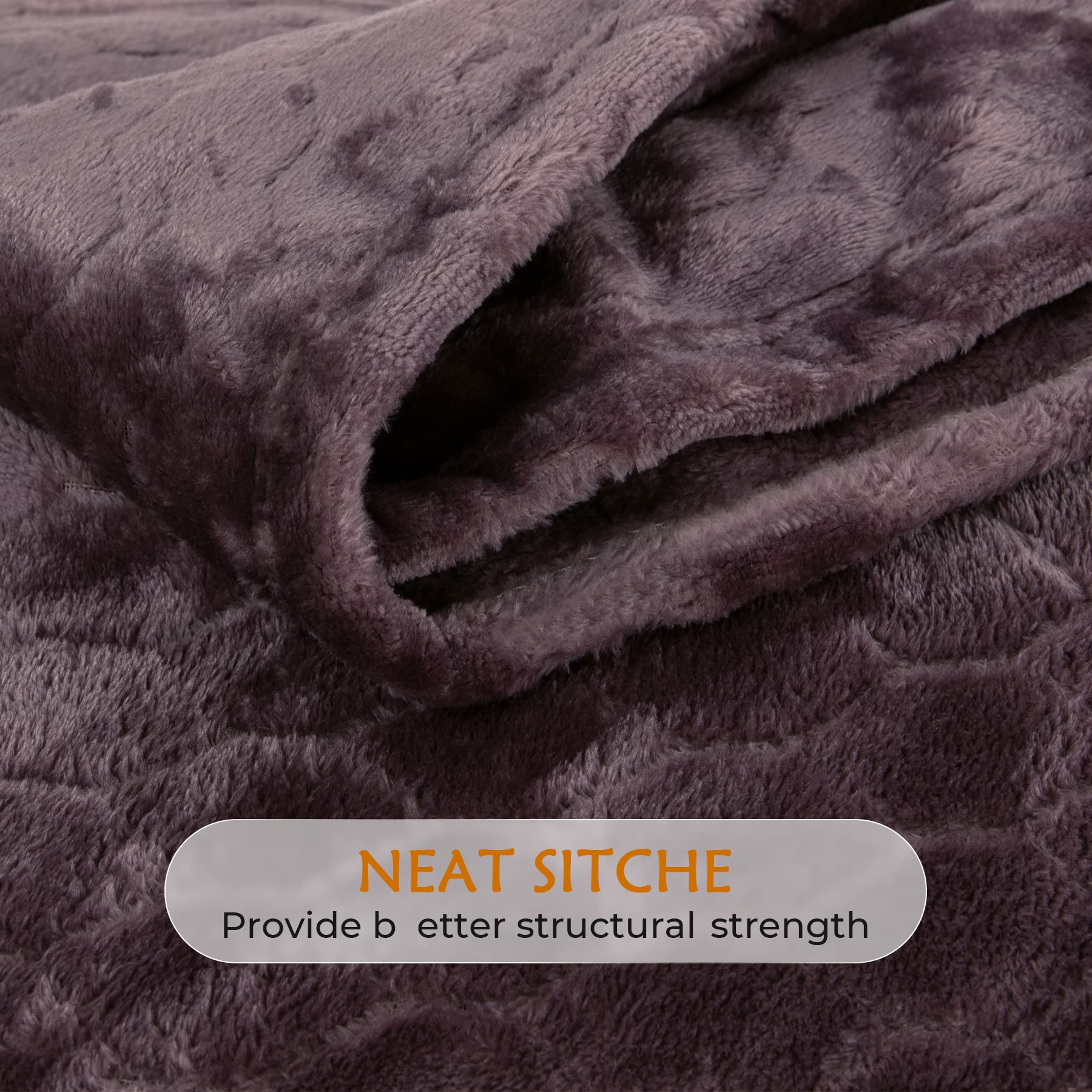 TOONOW Fleece Blanket Fuzzy Plush Throw Blanket 50" x 60", Super Soft Fluffy Bed Blanket Geometric Pattern Comfy Microfiber Flannel Blankets for Couch, Bed, Sofa, Black