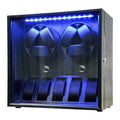 Oryx Watch Winder for 4/6/9 Automatic Watches, Rotating Watch Box 5 Rotation Modes Setting Display Case with Extra Watch Storages and LED Light, Lockable Winders USB Powered Super Quiet Mabuchi Motor