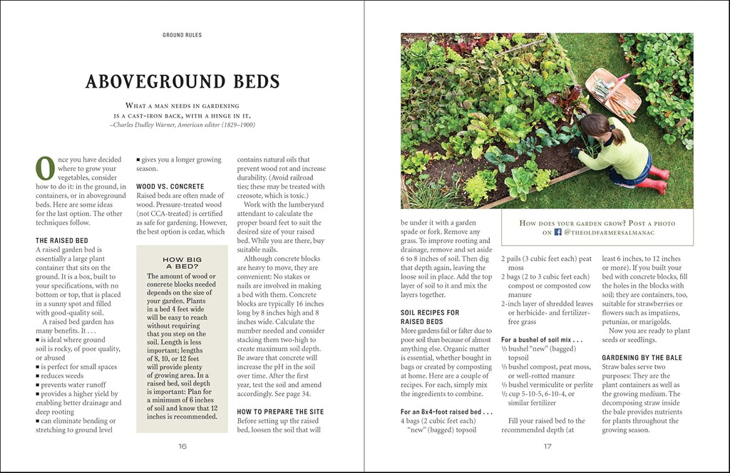 The Old Farmer's Almanac Vegetable Gardener’s Handbook: Essential Step-by-Step Advice for Growing Vegetables and Achieving Success