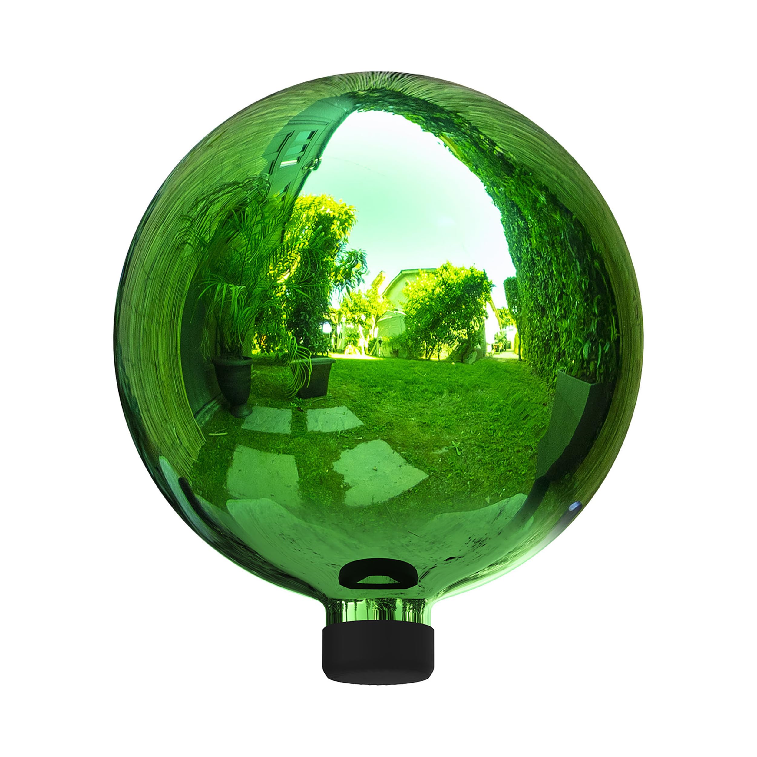 Alpine Corporation | 10" Indoor/Outdoor Glass Gazing Globe — Festive Garden & Yard Décor Accent — Blue