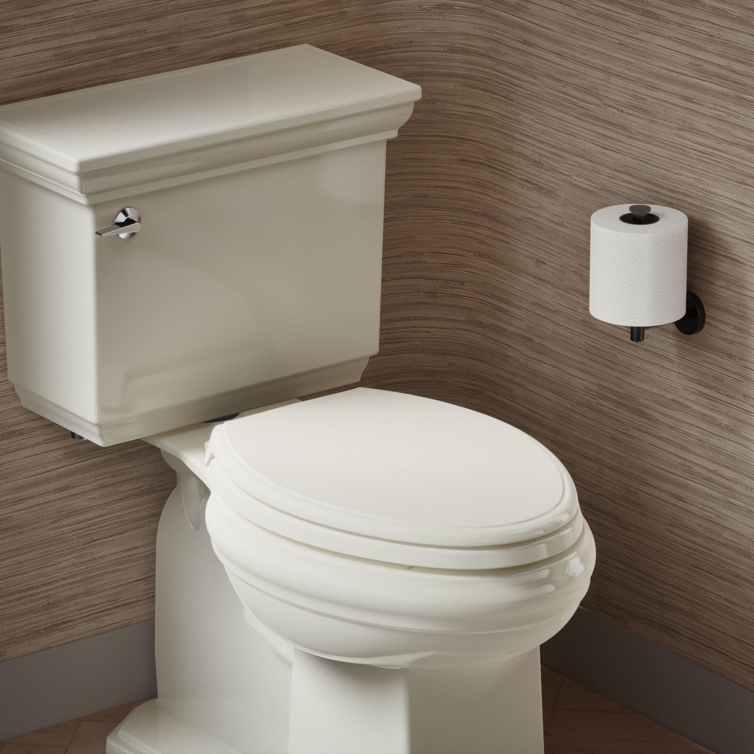 KOHLER 4733-RL-17 Glenbury ReadyLatch Quiet Close Elongated Toilet Seat, Soft Close Toilet Seats, Teal