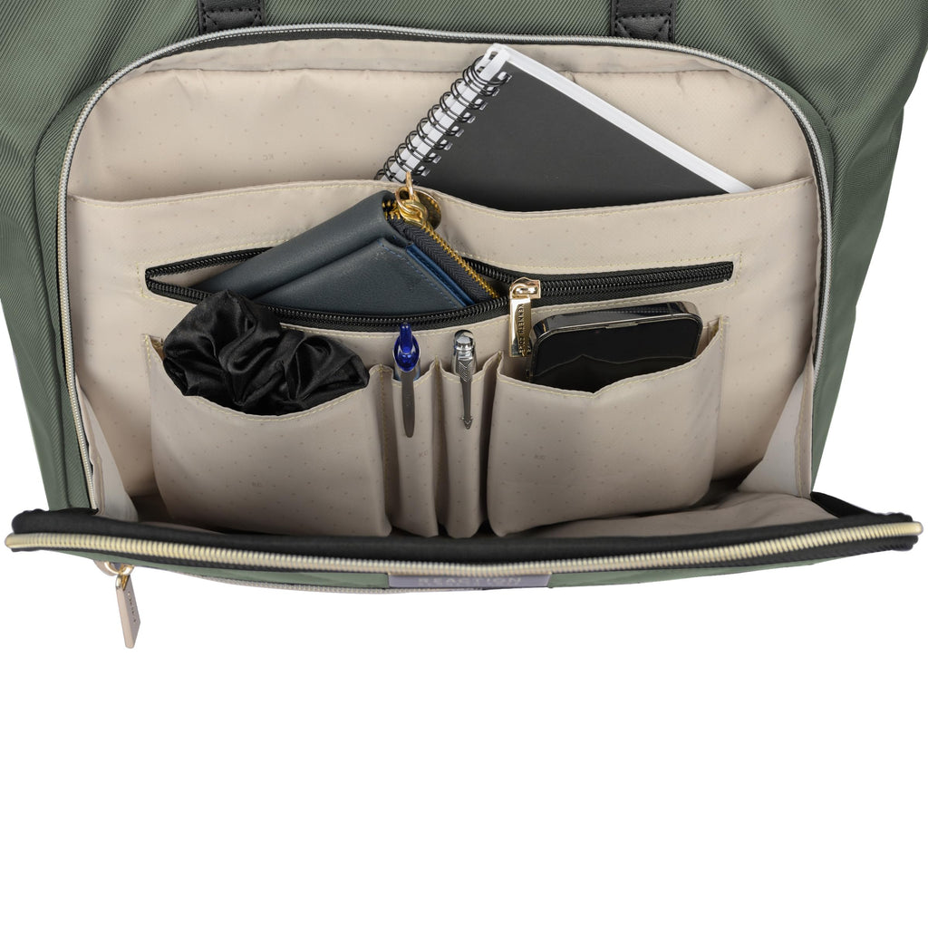 Kenneth Cole REACTION Chelsea Quilted Chevron 15" Laptop & Tablet Business Tote with Removable Shoulder Strap