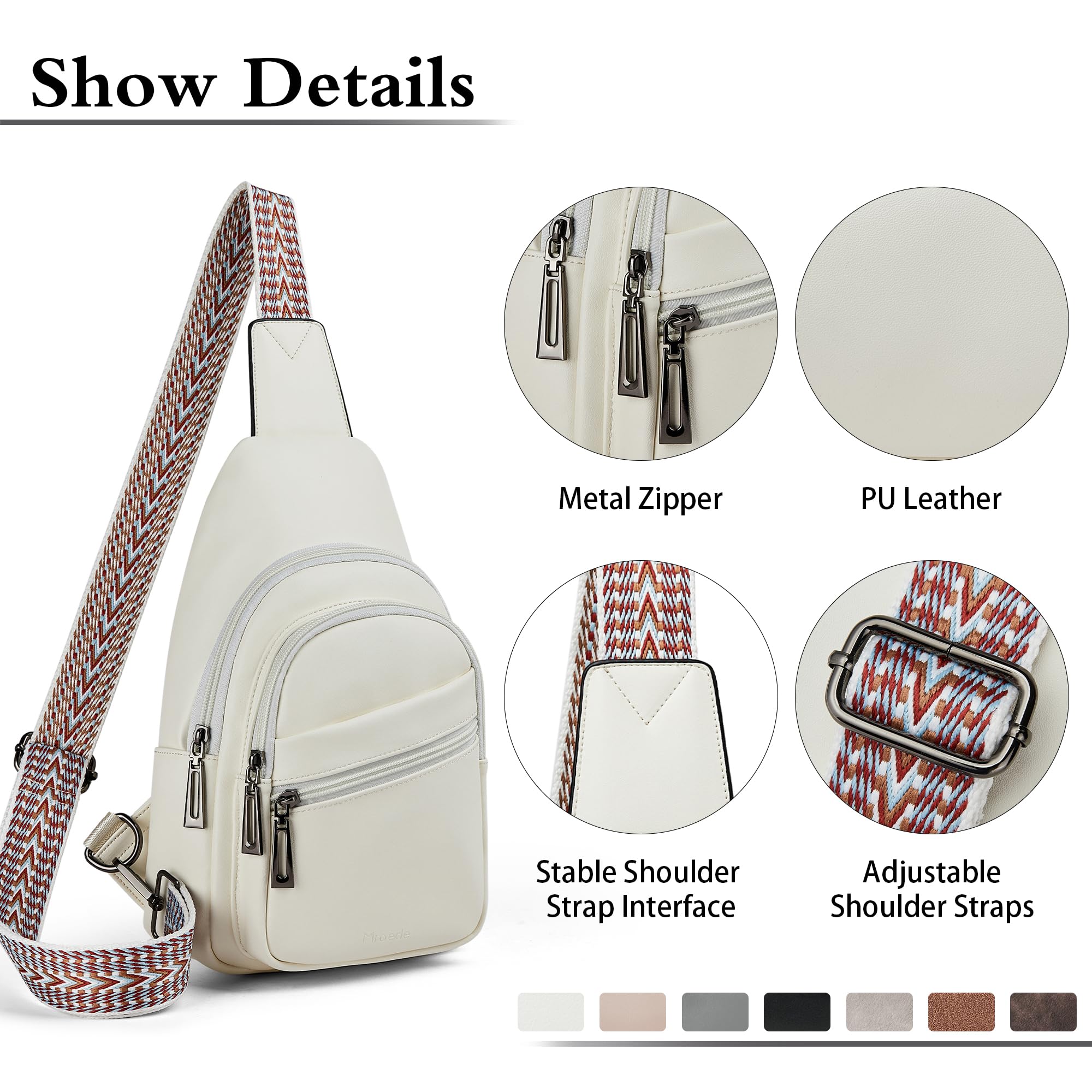 Sling Bag Crossbody Bags for Women Small Cross Body Bag Fanny Packs Chest Sling Purse for Daily Travel Leisure Sport