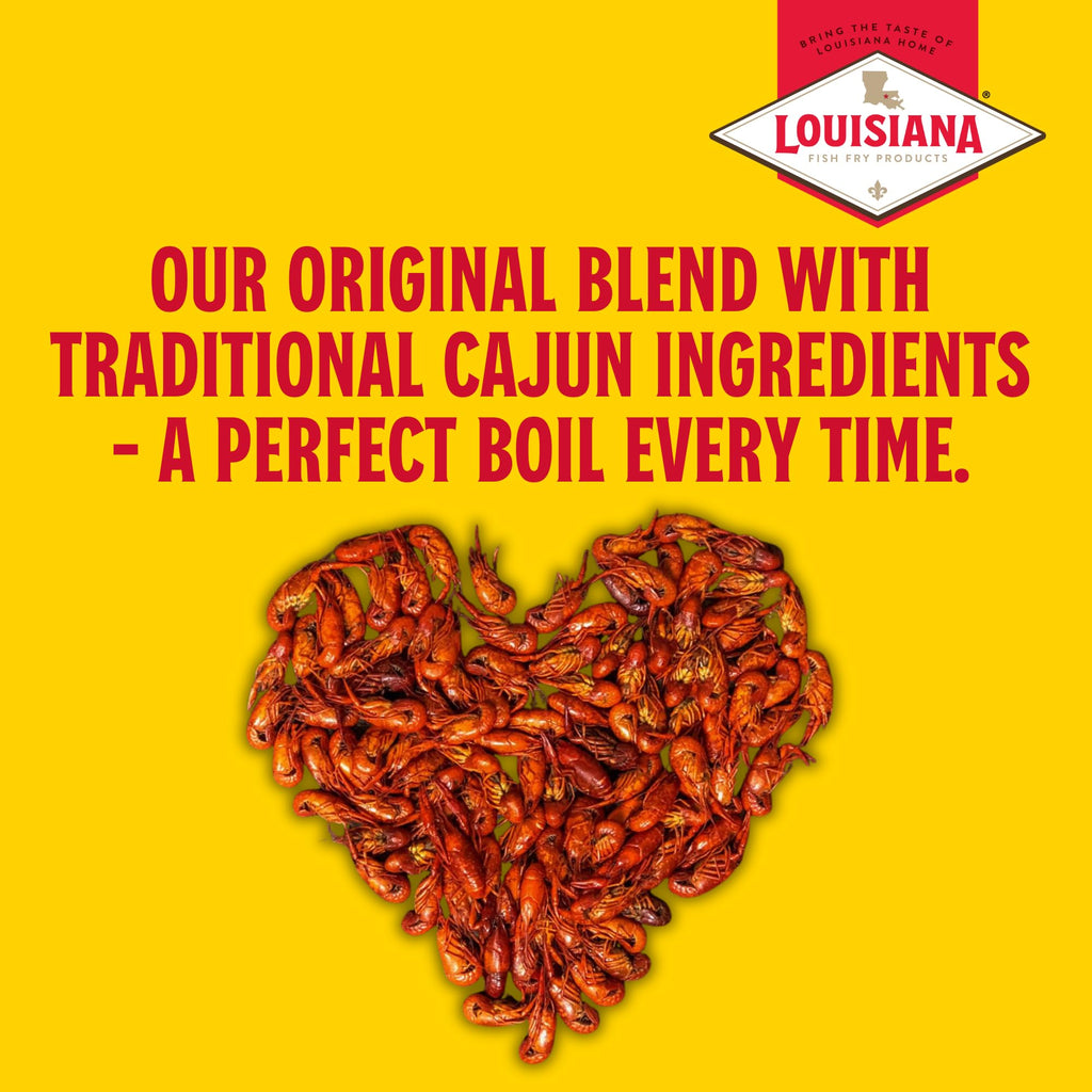 Louisiana Fish Fry Products Crawfish, Shrimp & Crab Boil Seasoning - Spicy & Delicious Seafood Powder Complete Seasoning - Low Salt Cajun Seasoning (4.5 Pound (Pack of 2))