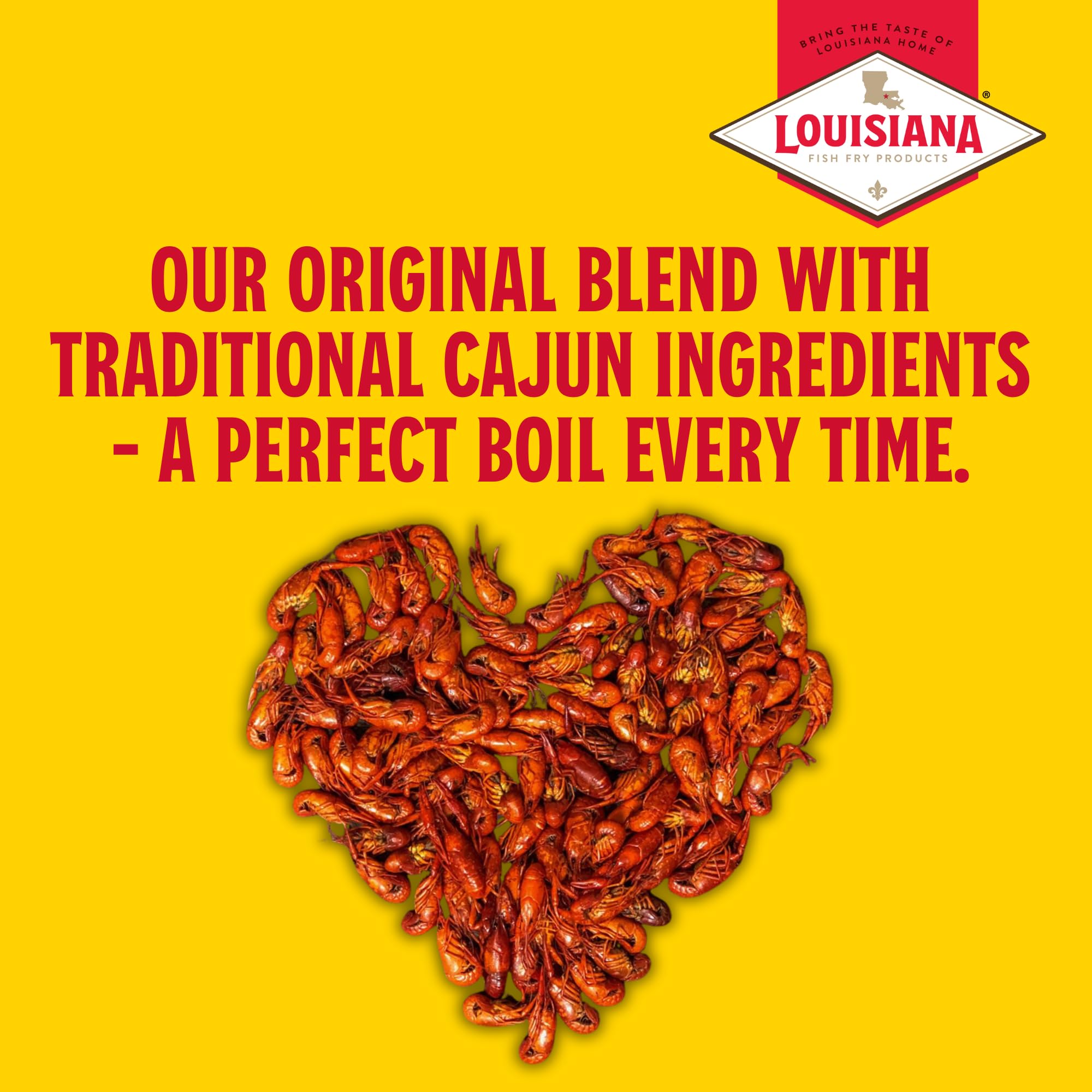 Louisiana Fish Fry Products Crawfish, Shrimp & Crab Boil Seasoning - Spicy & Delicious Seafood Powder Complete Seasoning - Low Salt Cajun Seasoning (4.5 Pound (Pack of 2))
