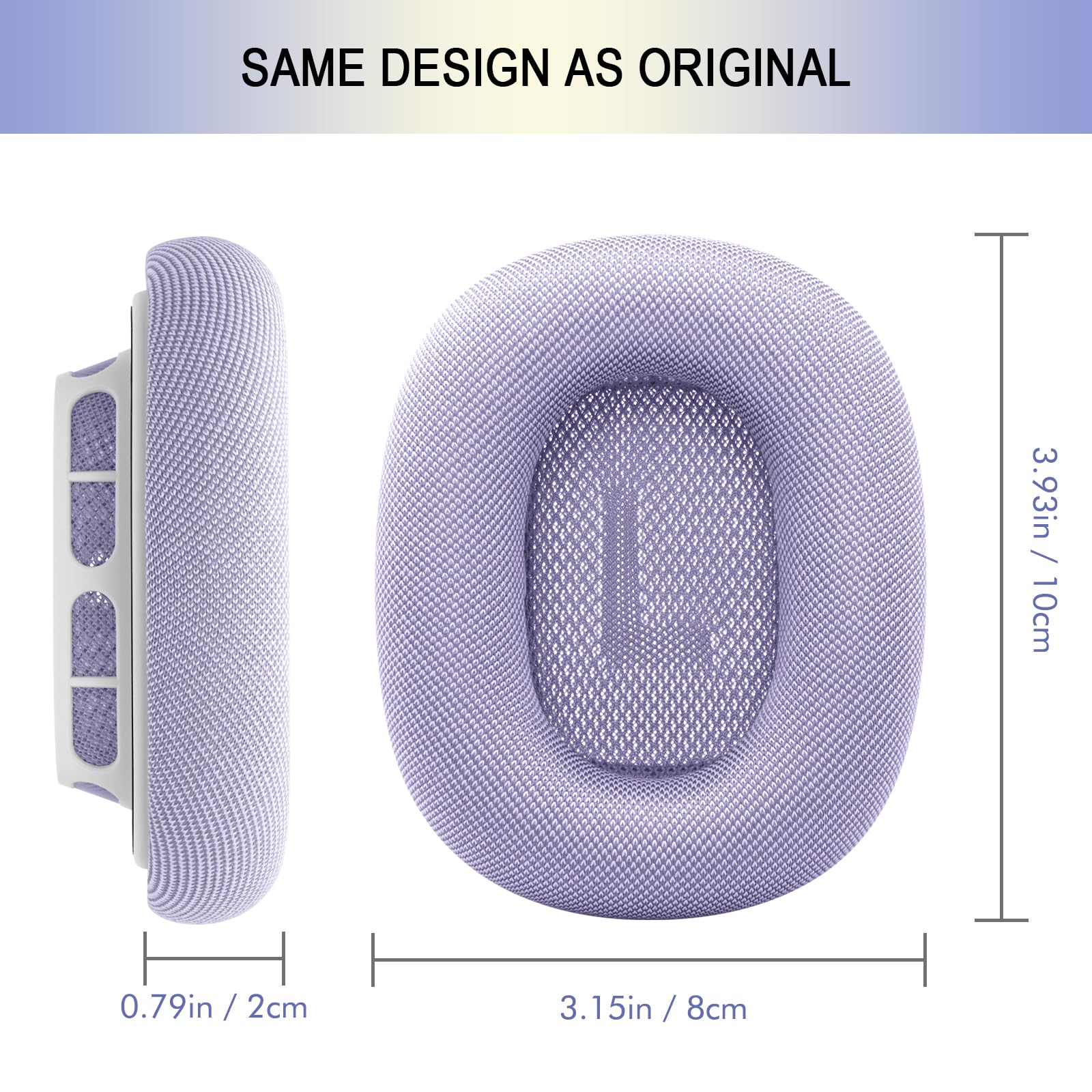 Ear Cushions for AirPods Max - Mesh Fabric Ear Cups Cover Replacement - Upgraded Cushion for Apple Air Pods Max Headphones (Green)