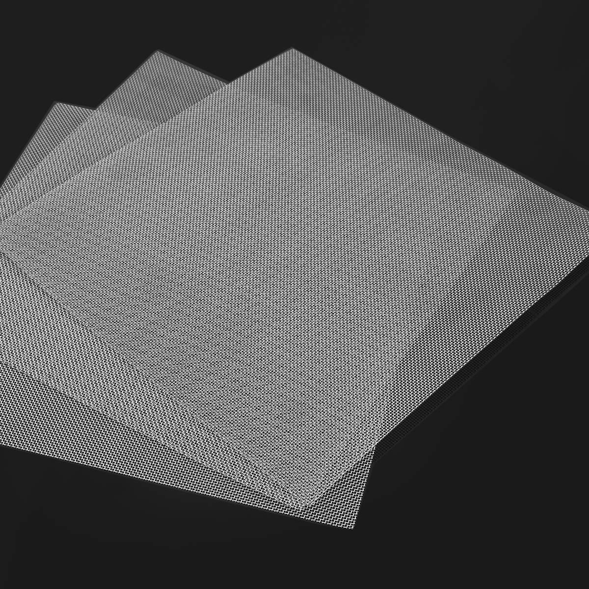Valchoose Soft 304 Stainless Steel Mesh, 8 Pack Bendable Woven 8.3"X11.8"(213X302mm), 20 Mesh Non-Rusting, Wire Mesh Easy to Work, Non-Corrosive for DIY, Vent, Cage, Garden, Window (Plain Weave)