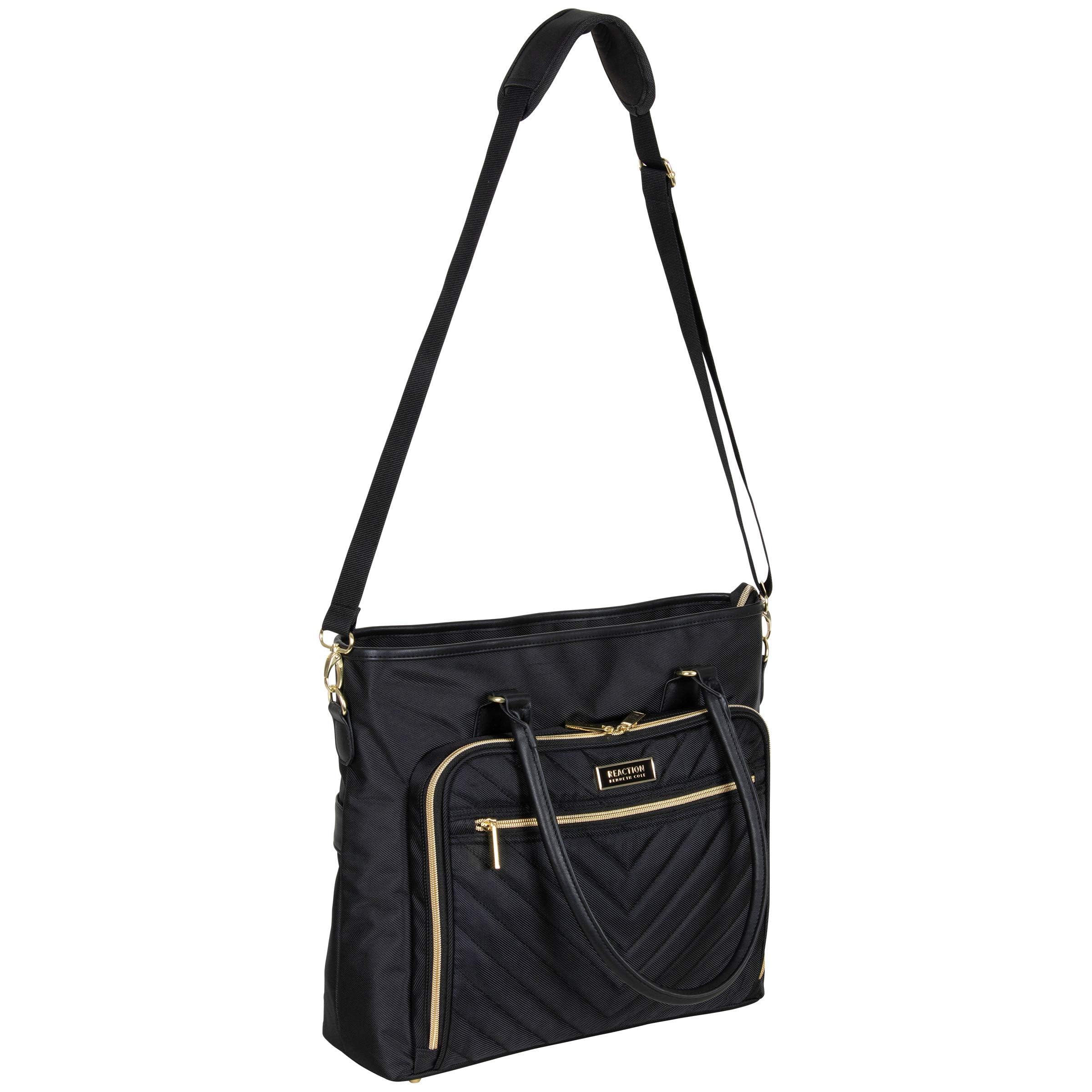 Kenneth Cole REACTION Chelsea Quilted Chevron 15" Laptop & Tablet Business Tote with Removable Shoulder Strap