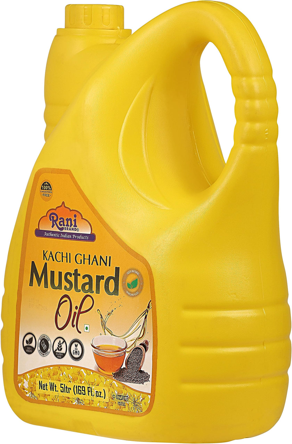 Rani Premium Oils Combo Set of 3 - Peanut Oil, Mustard Oil, Sesame Oil 16.9 Ounce (500ml) ~ Cold Pressed | 100% Natural | Kosher | NON-GMO | Vegan | Gluten Free