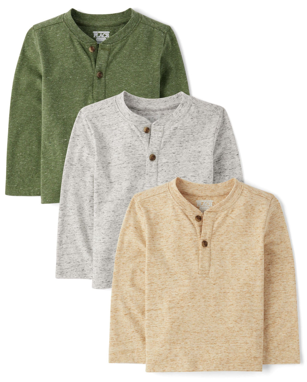 The Children's Place Boys and Toddler Long Sleeve Thermal Henley Shirt