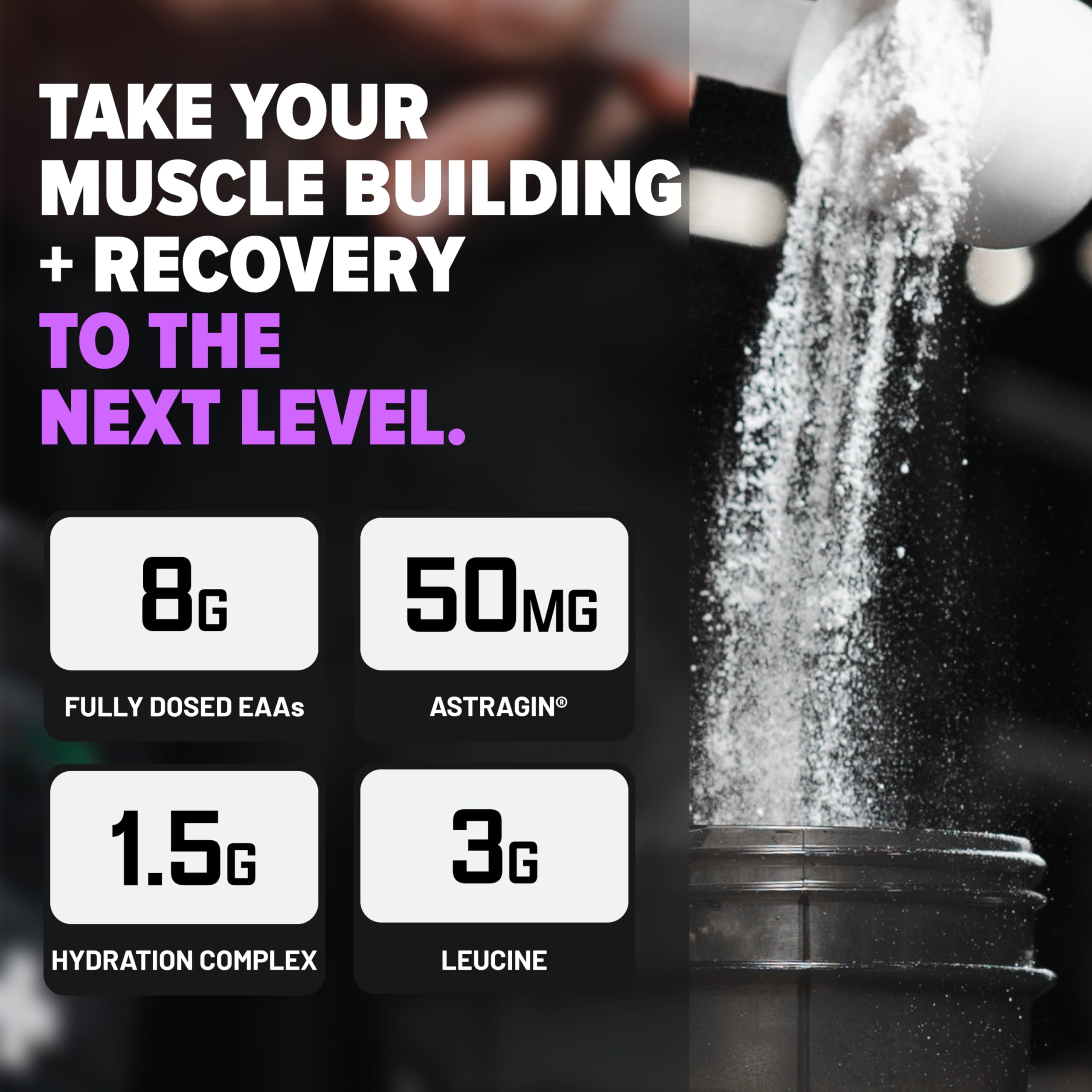 Nutrex Research EAA Hydration | EAAs + BCAAs Powder | Muscle Recovery, Strength, Muscle Building, Endurance | 8G Essential Amino Acids + Electrolytes | Apple Pear 30 Servings