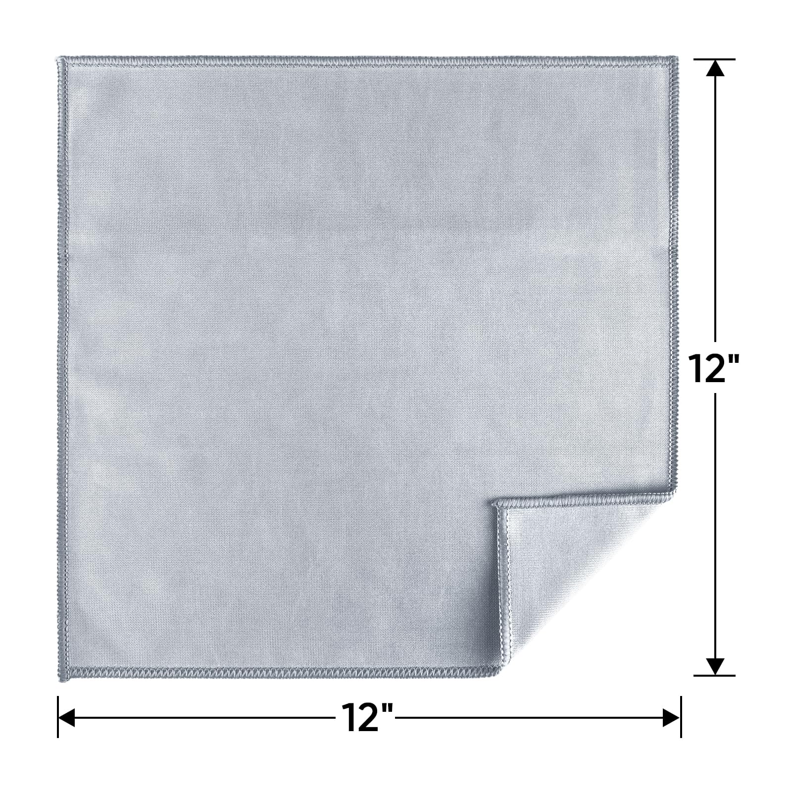 HOMEXCEL Microfiber Glass Cleaning Cloths 6 PK, Lint Free Streak Free, Reusable Microfiber Magic Cleaning Cloth for Cleaning Windows, Glasses, Mirrors, Screens, Stainless Steel, and More, Blue-14”×16”