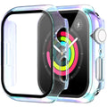 Diruite 2-Pack for Apple Watch Series 3/2/1 38mm Case, Ultra-Thin All-Around Tempered Glass Screen Protector Protection Cover for iWatch 38mm - Black