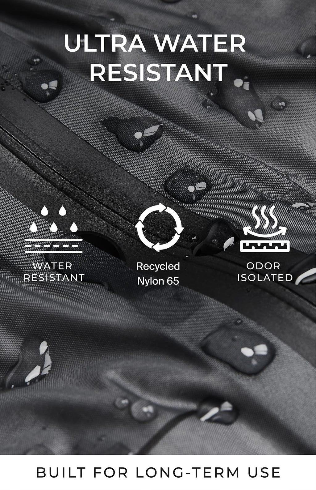 AirVault Vacuum Seal Travel Backpack 60L with Expandable HyperSeal Air Compression Vacuum System Water Resistant TSA Lock (Vacuum Pump Included, Black, 60L)