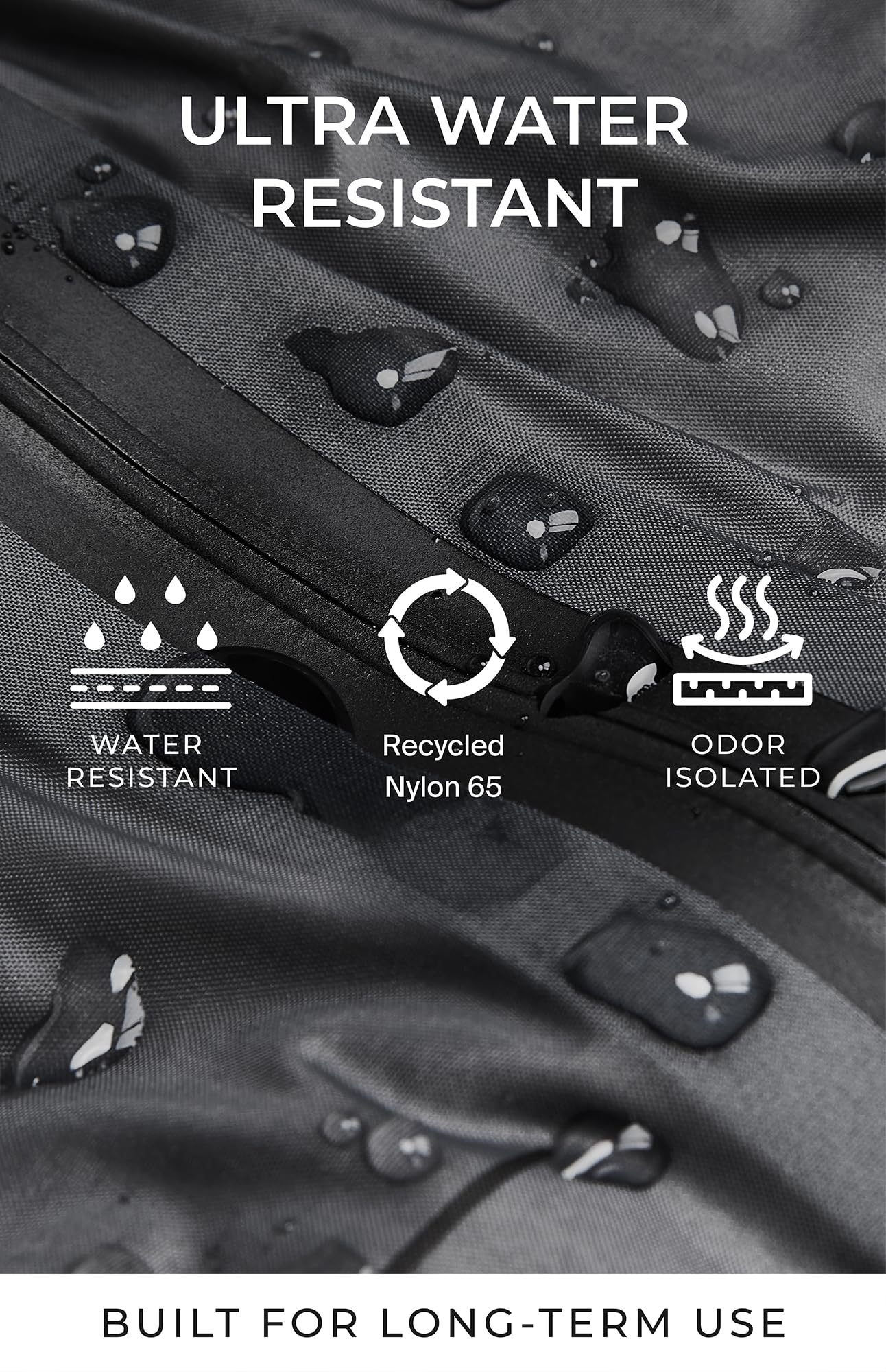 AirVault Vacuum Seal Travel Backpack 60L with Expandable HyperSeal Air Compression Vacuum System Water Resistant TSA Lock (Vacuum Pump Included, Black, 60L)