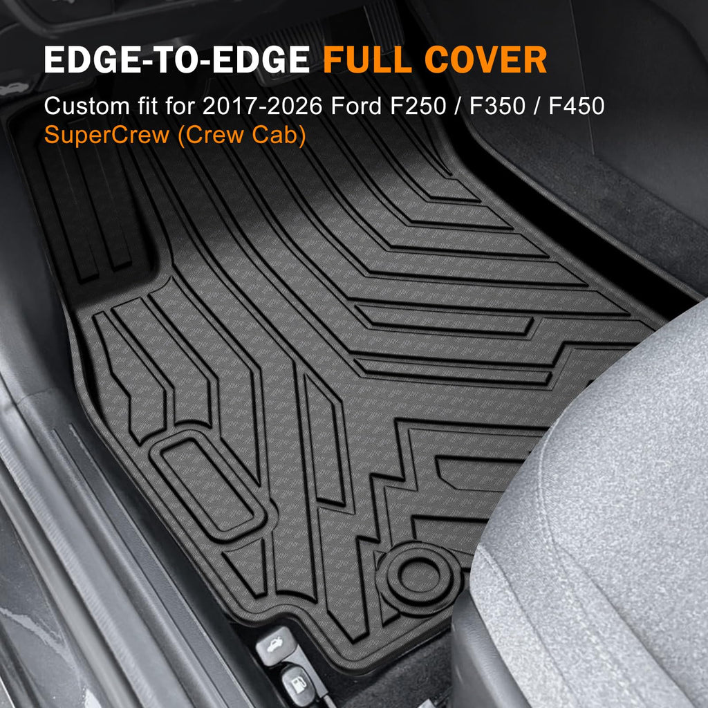 KUST Floor Mats for Tesla Model S Accessories 2012-2024 2025 (Not for Plaid/Long Range) Custom Fit Floor Liners A ll Weather Protection 1st & 2nd Row High Edge Non-Slip