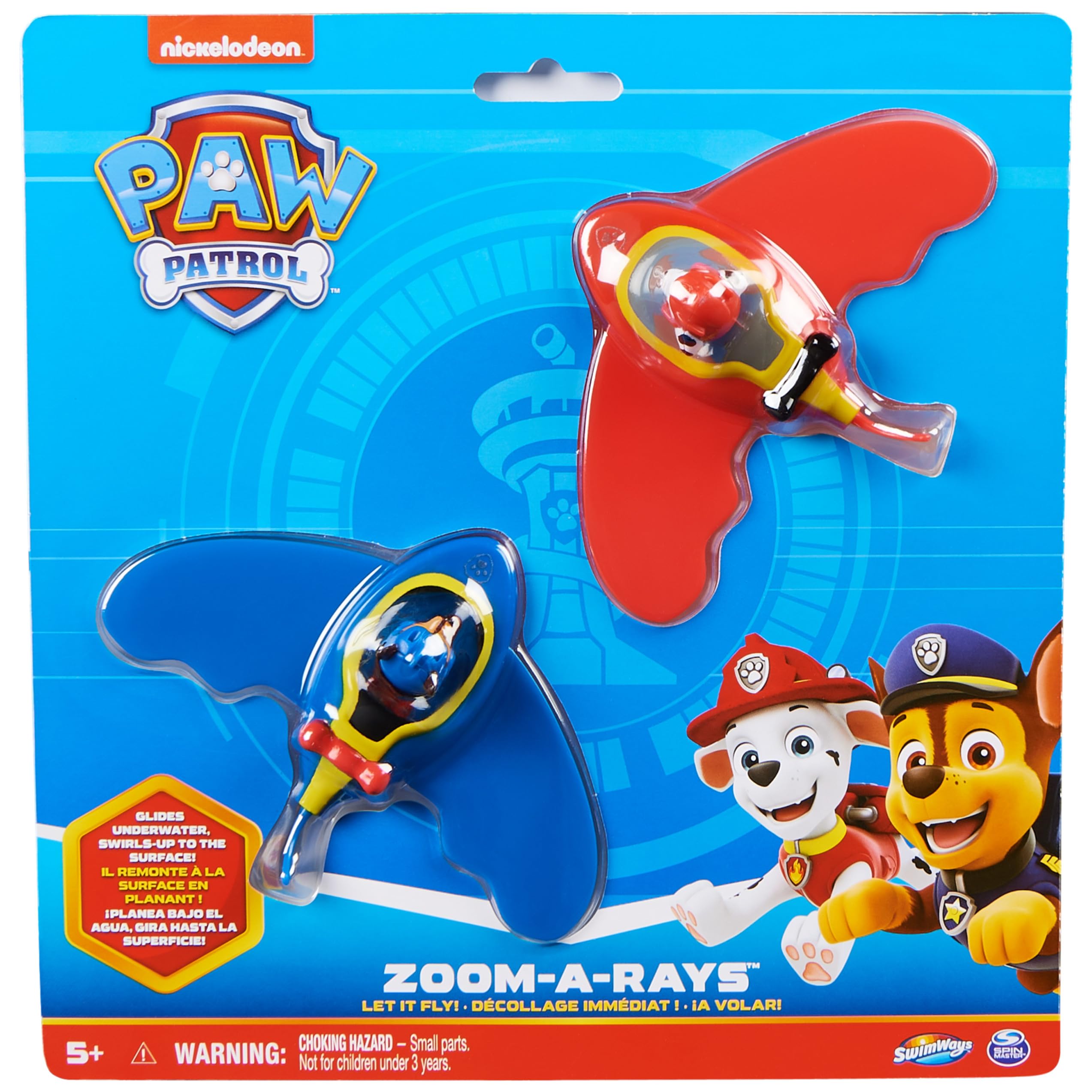 SwimWays Zoom-A-Rays Water Toys, Kids Pool Toys for Swim Training, Outdoor Games for Kids Aged 5 & Up, 3-Pack