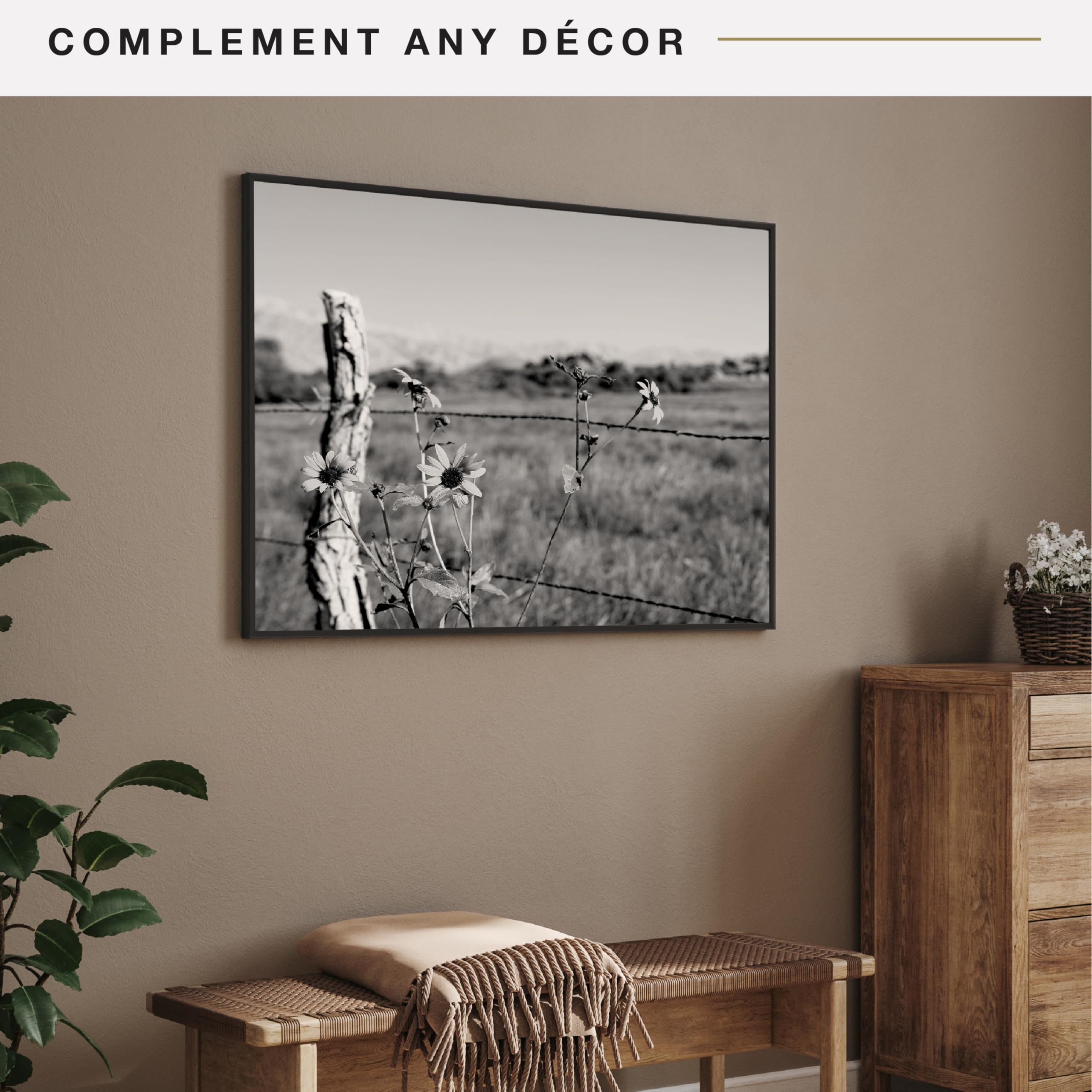 MCS Everline Collection 14x20 Matted Poster Frame with 11x17 Picture Display, Black Vertical & Horizontal Wall Hanging Large Frame for Photos, Posters & Art Prints (1-Pack)