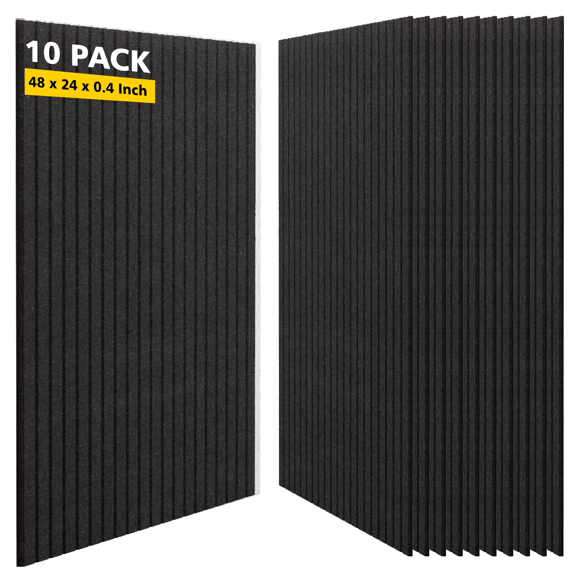 Art Acoustic Panels for Wall,5 Pack Sound Absorbing Panels,47.2” x 23.6” Soundproof Wall Panels,High-Density Acoustic Wall Panels,Decorative Sound Panels with Wood-Look