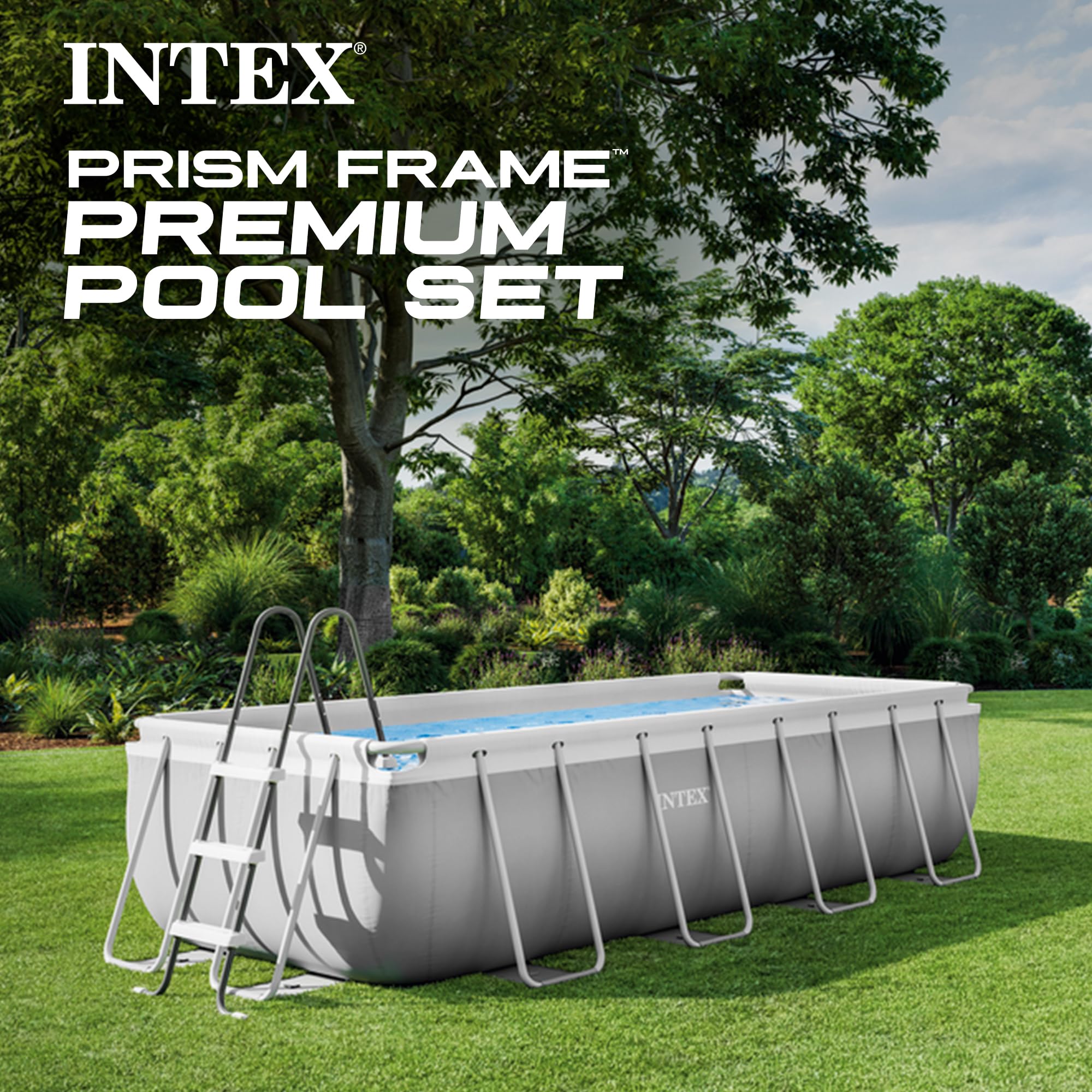 INTEX 26700EP 10Ft X 30In Prism Frame Premium Above Ground Swimming Pool (Pump Not Included)