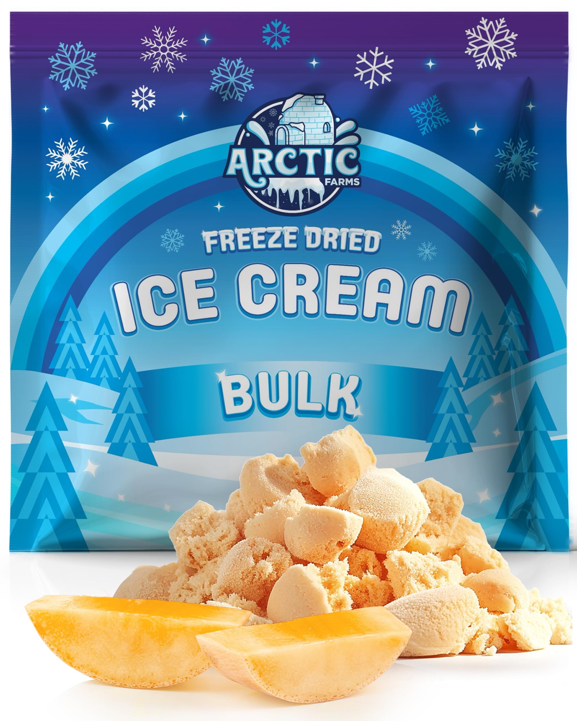 Arctic Farms Freeze Dried Ice Cream Bits Bagged and Boxed - Does Not Melt (1lb, S'mores)