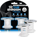 TubShroom Bathtub Drain Protector and Hair Catcher - 2 Pack, Chrome - Fits 1.5" - 1.75" Bathtub and Shower Drains