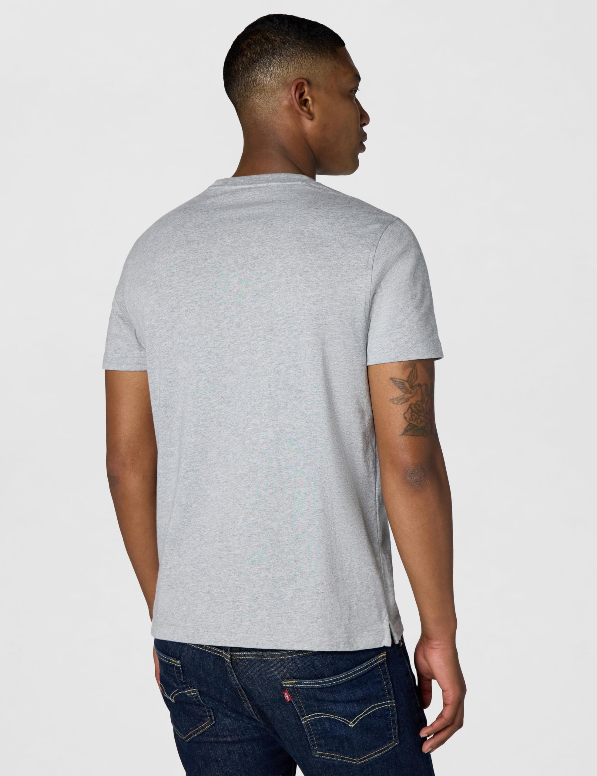 Brooks Brothers Men's Short Sleeve Cotton Crewneck Logo T-Shirt