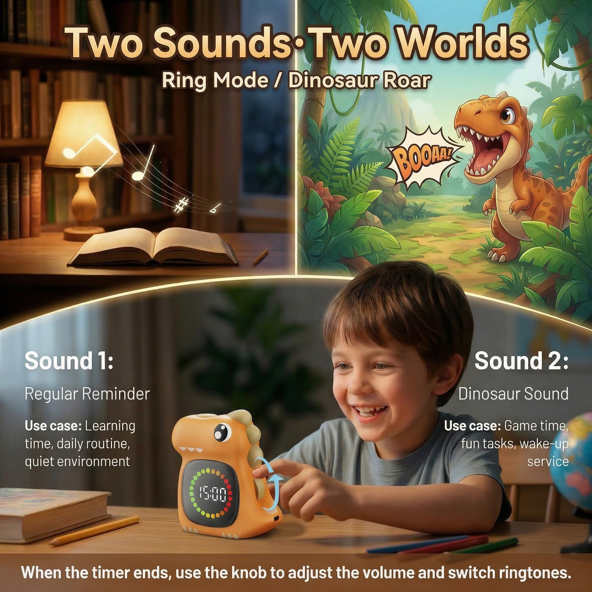 Visual Timer for Kids 99 Minute Digital Cute Kids Visual Timer Classroom Timer for Home School Study Teaching Time Management Countdown Timer