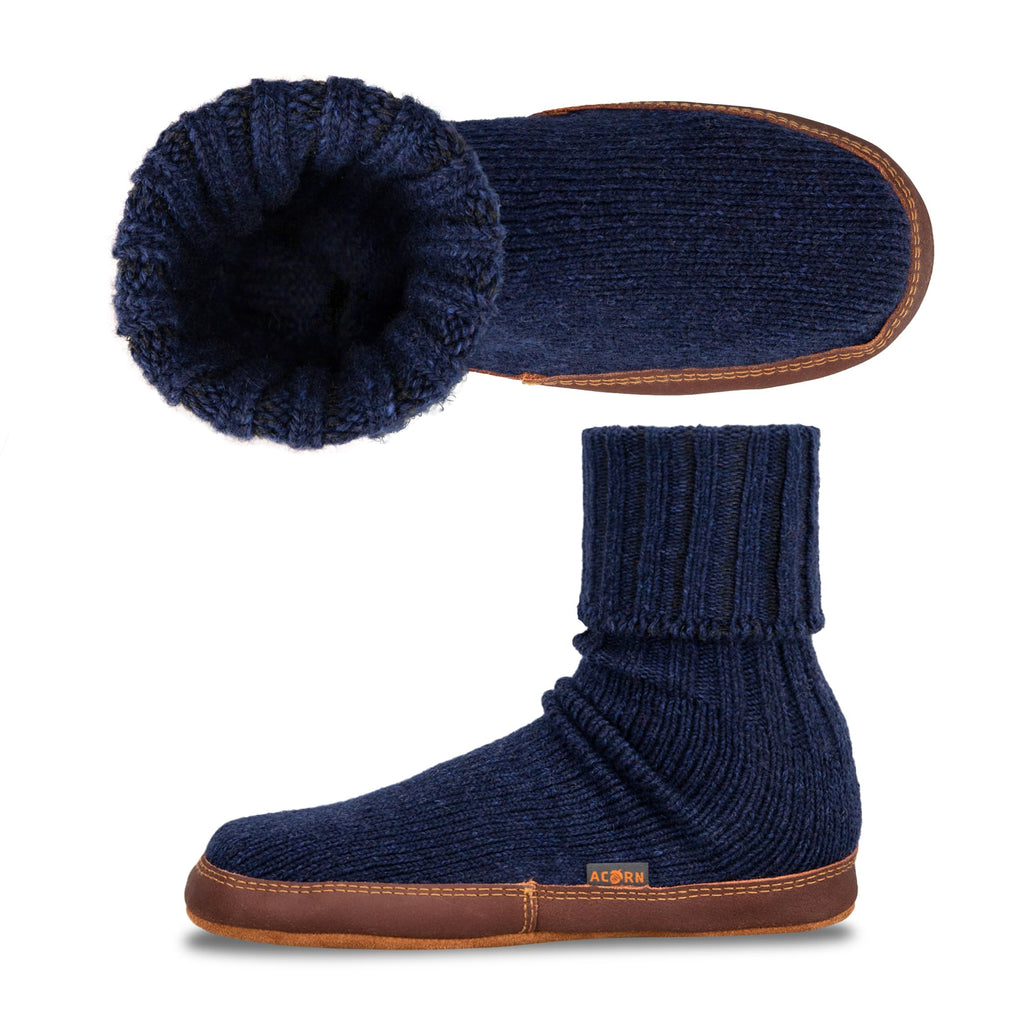 Men's and Women's Original Slipper Sock - Comfortable Men's and Women's Slipper Sock with Cloud-Like Feel, Soft and Moisture Wicking Crew Length, Genuine Suede Sole