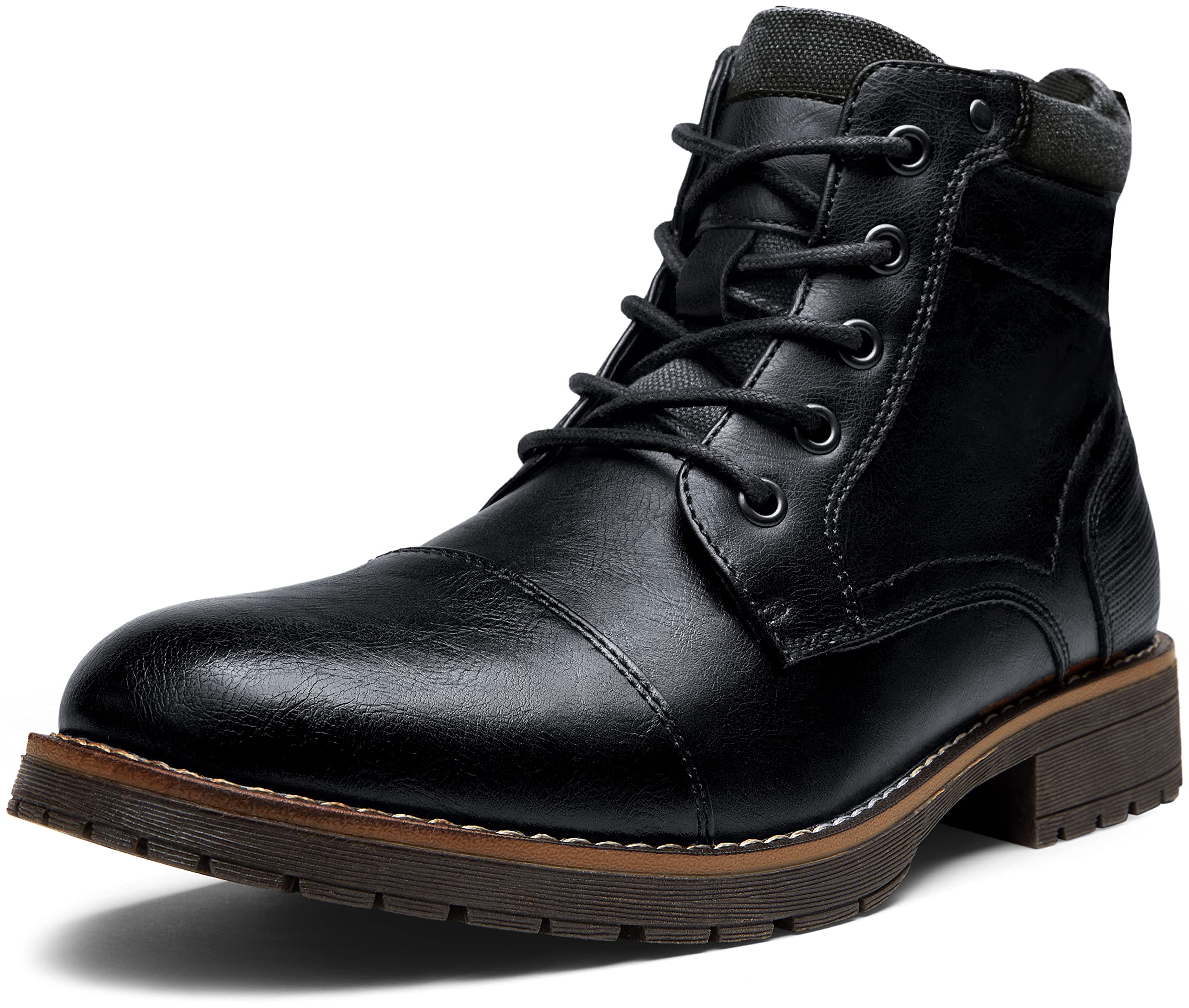 Vostey Men's Boots Boots for Men Casual Boots Motorcycle Combat Ankle Dress Boots Mens